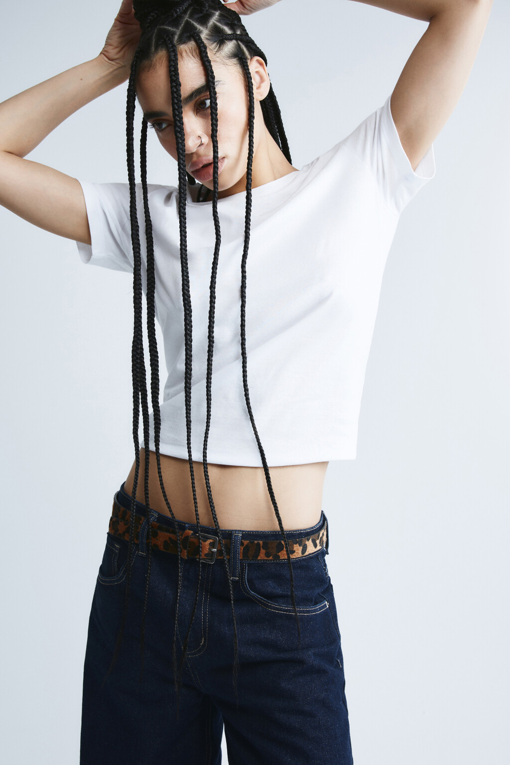 Футболка базовая из хлопка - цвет белый - 1