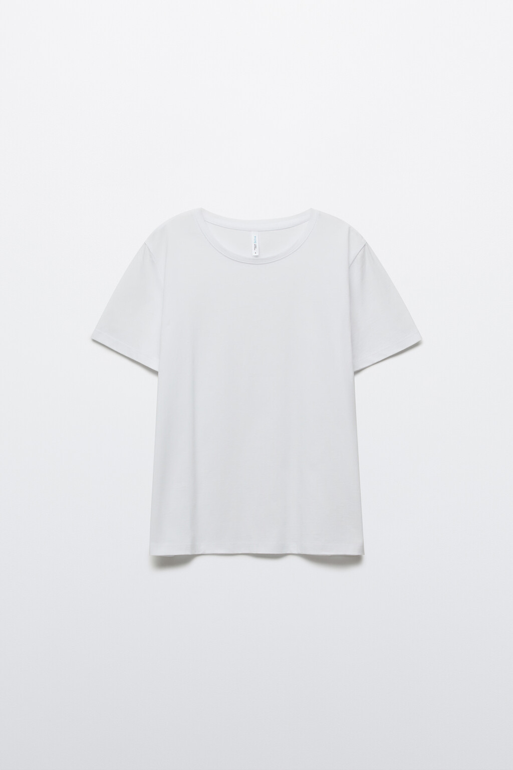 Футболка базовая из хлопка - цвет белый - 1