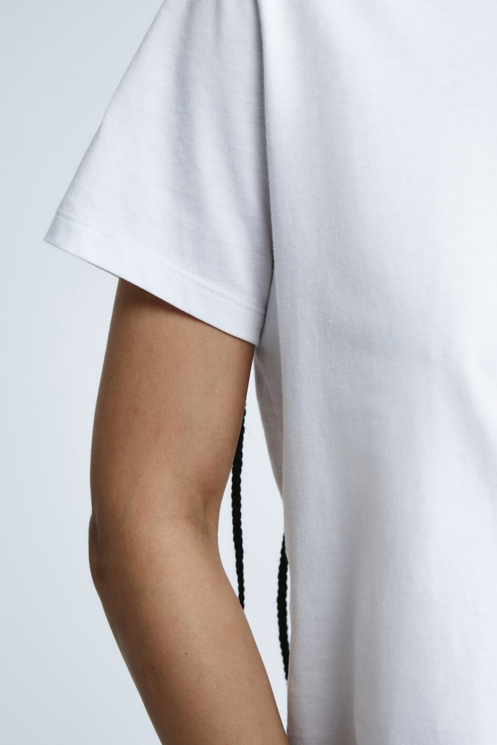 Футболка базовая из хлопка - цвет белый - 6