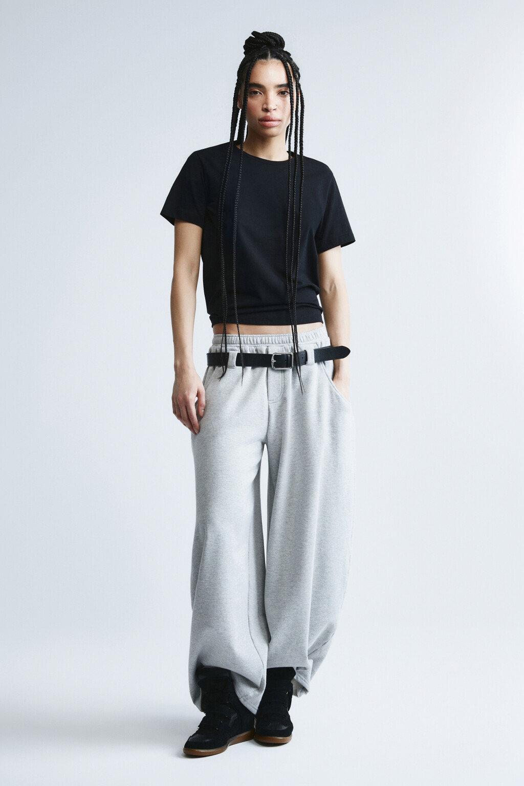 Футболка базовая из хлопка - цвет черный - 4