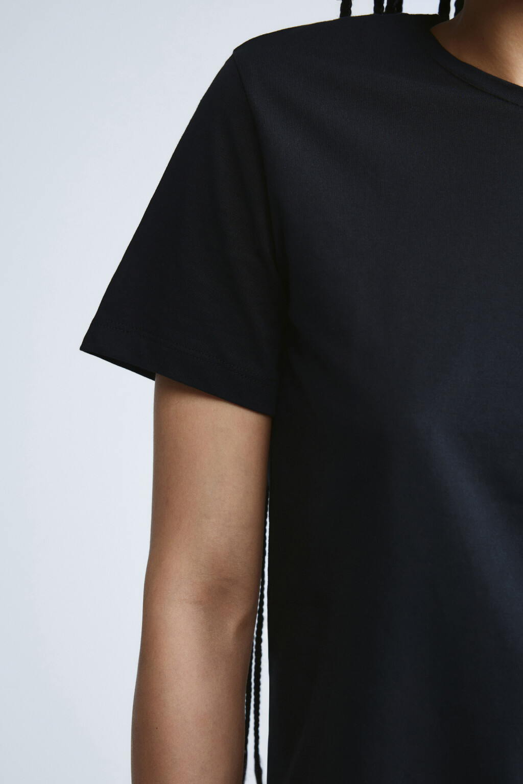 Футболка базовая из хлопка - цвет черный - 6