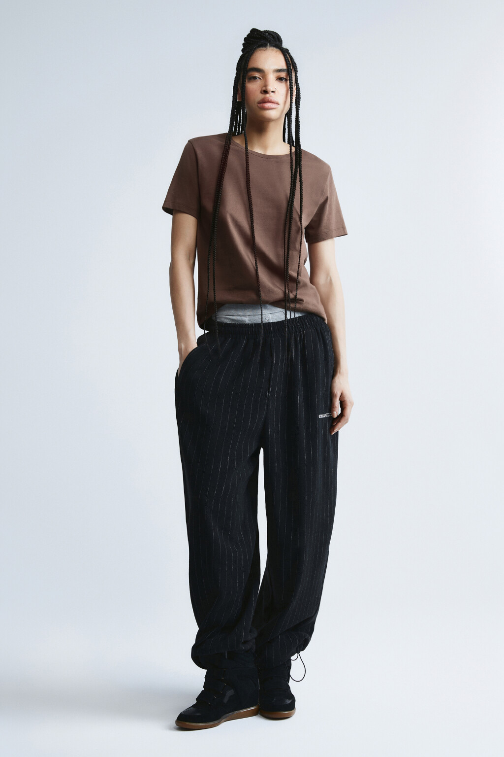 Футболка прямая базовая из хлопка - цвет бежевый - 4