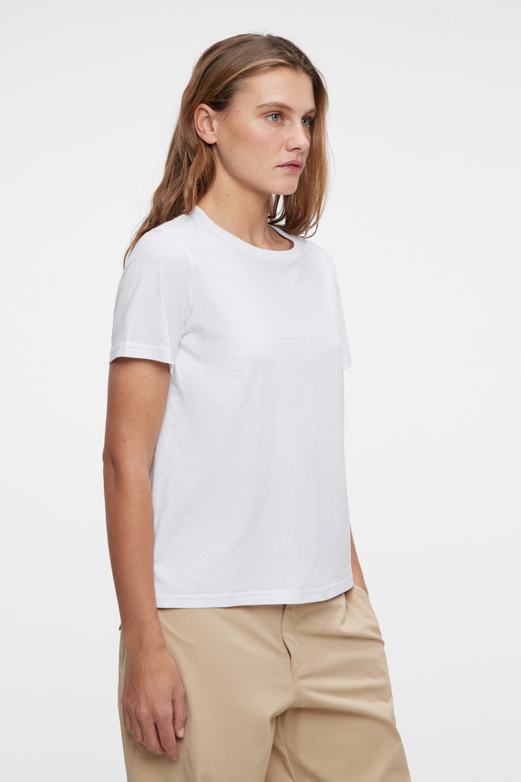 Футболка TSHIRT хлопковая базовая - цвет белый - 3