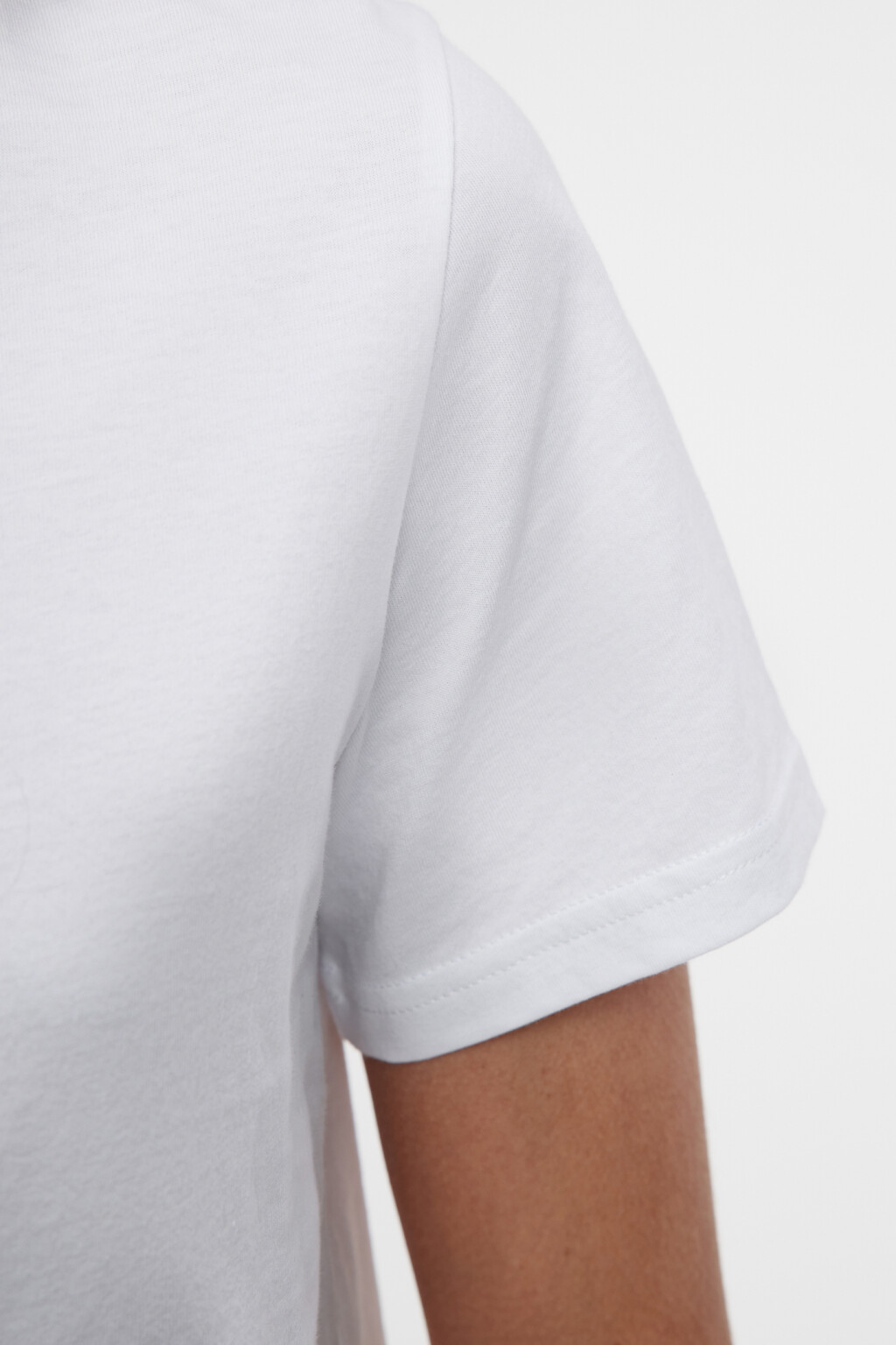 Футболка TSHIRT хлопковая базовая - цвет белый - 6