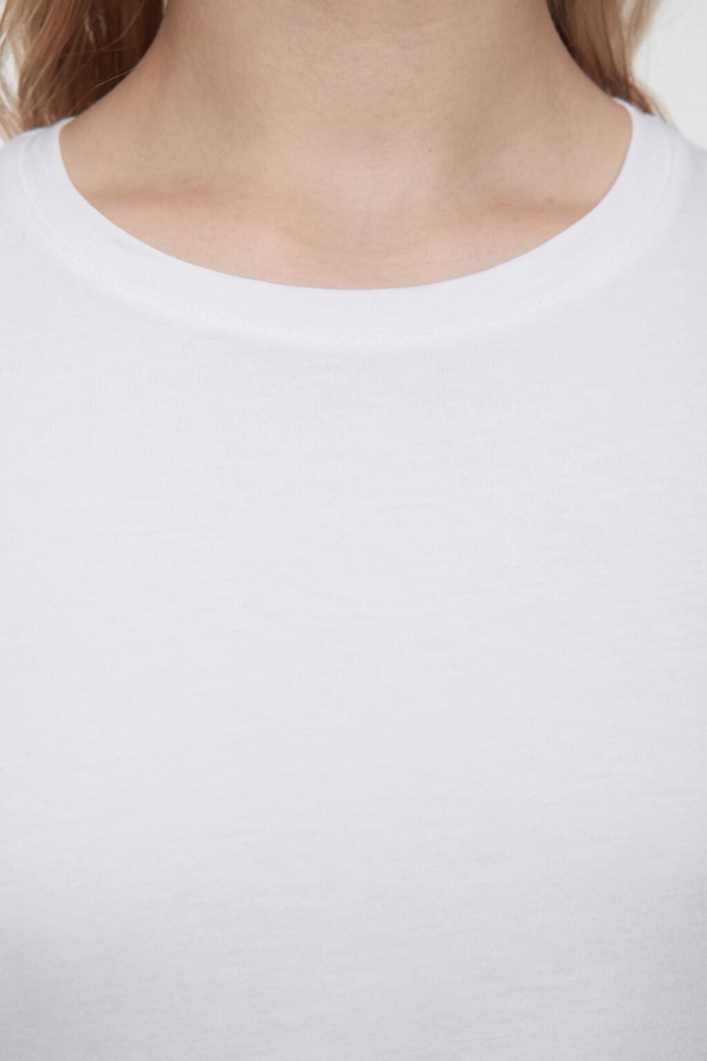 Футболка TSHIRT хлопковая базовая - цвет белый - 5