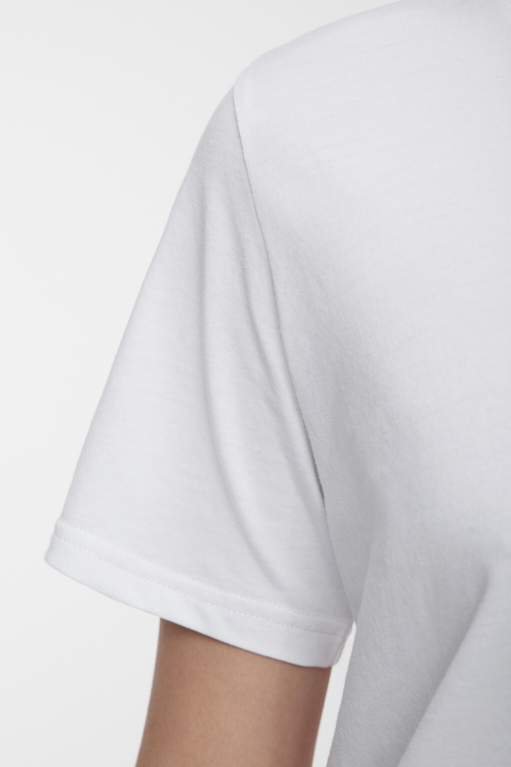 Футболка TSHIRT хлопковая базовая - цвет белый - 6