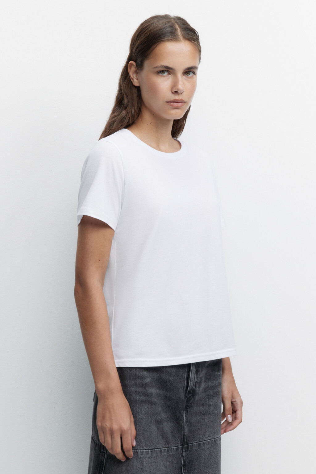 Футболка TSHIRT хлопковая базовая - цвет белый - 2