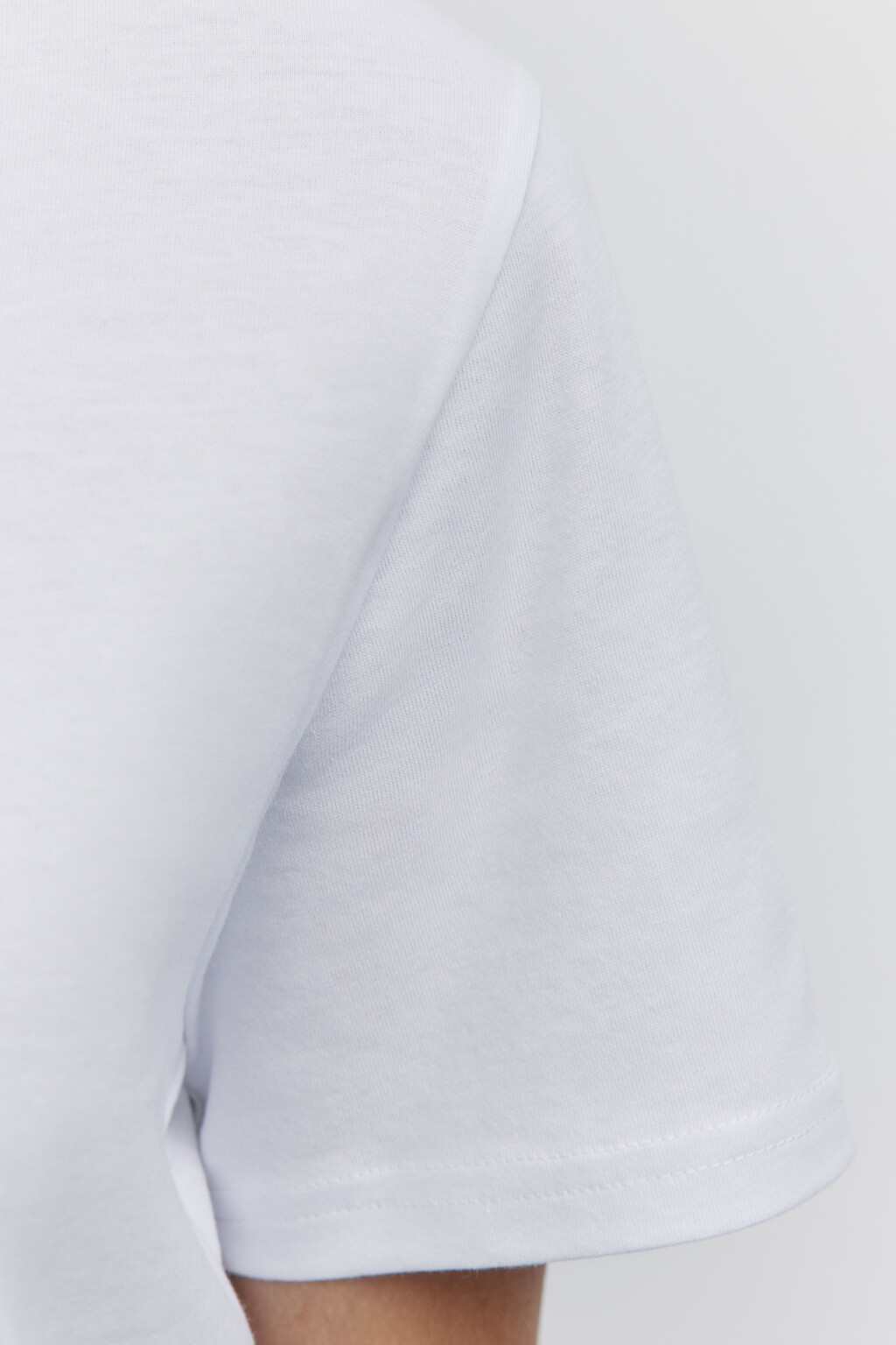 Футболка TSHIRT хлопковая базовая - цвет белый - 6