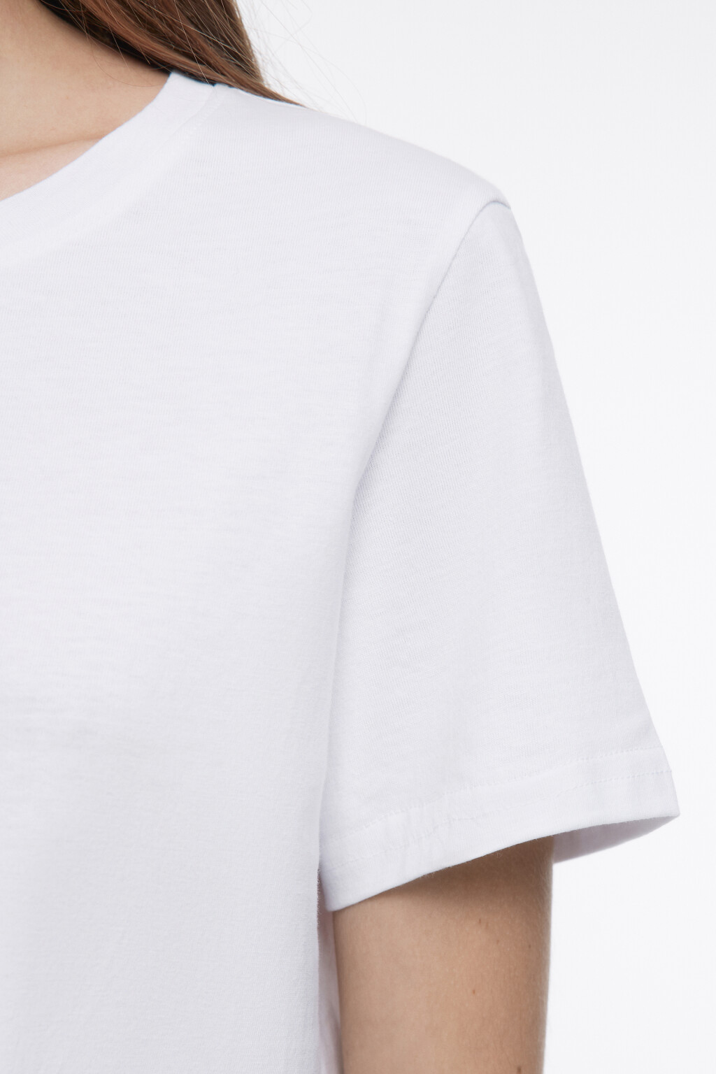 Футболка TSHIRT прямая базовая - цвет белый - 7