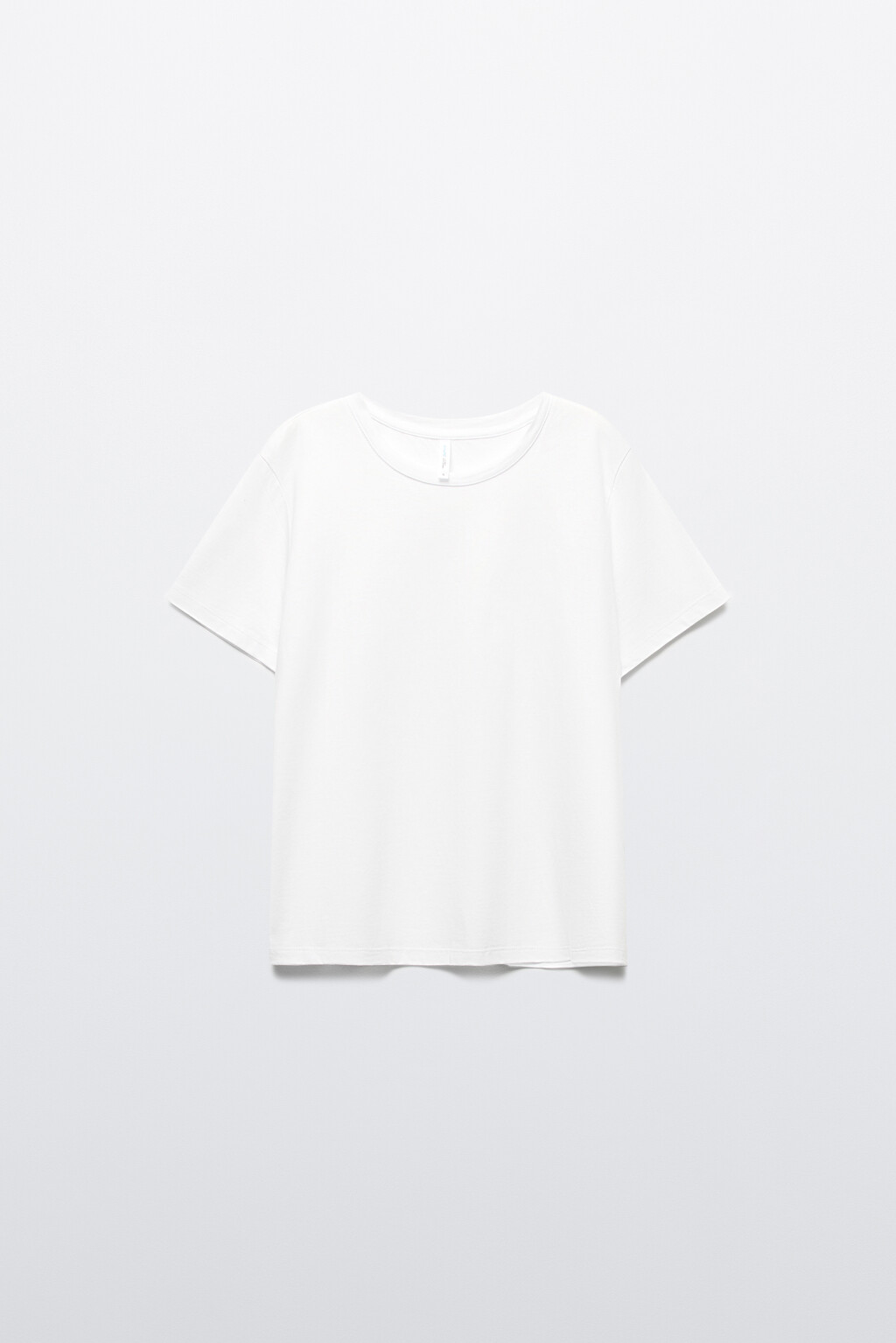 Футболка TSHIRT прямая базовая из хлопка - цвет белый - 8