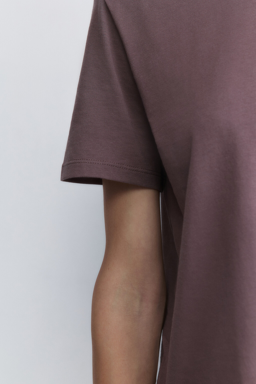 Футболка TSHIRT прямая базовая из хлопка - цвет бежевый - 7