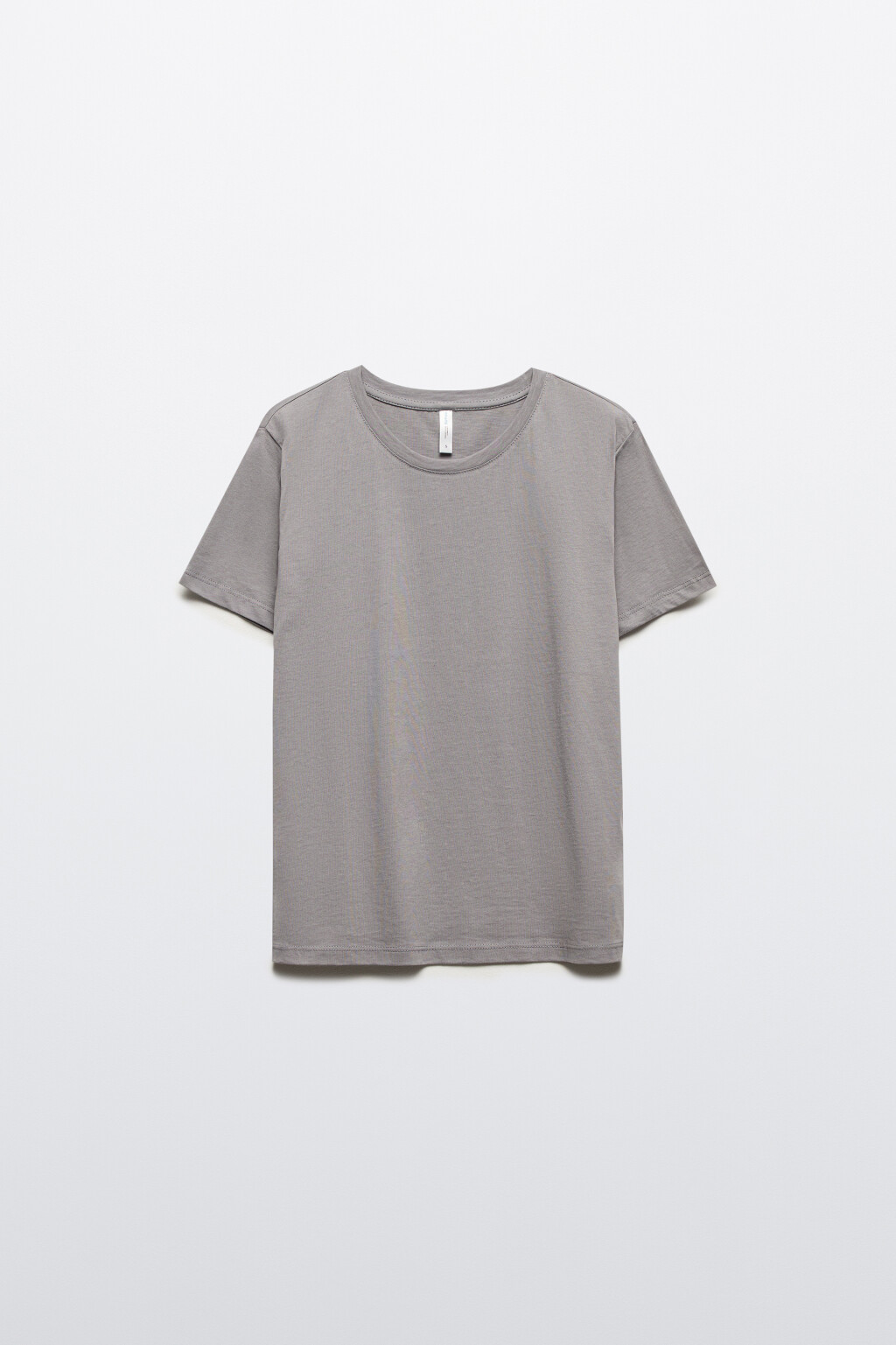 Футболка TSHIRT прямая базовая из хлопка - цвет серый - 8