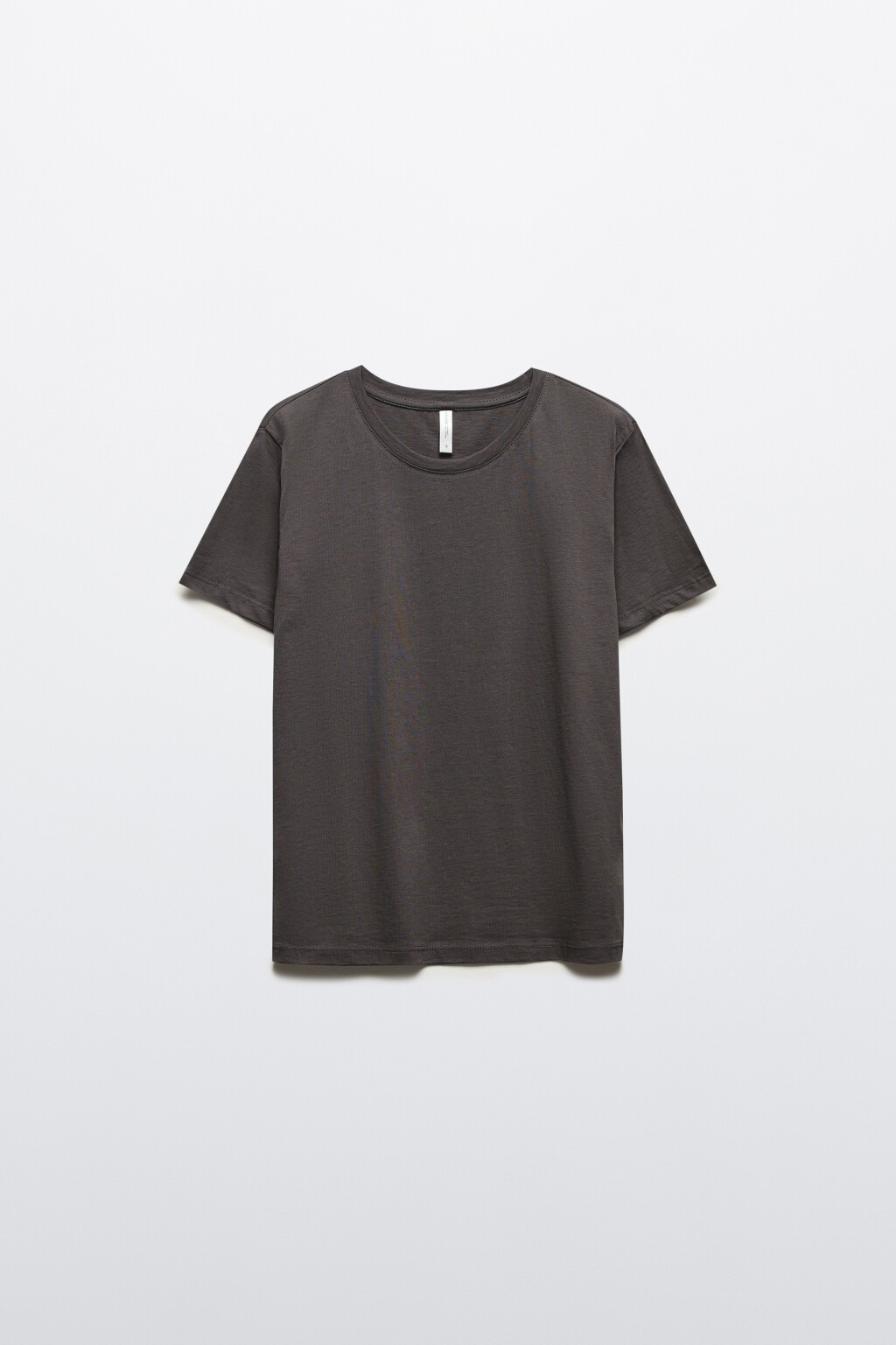 Футболка прямая базовая из хлопка - цвет серый - 8