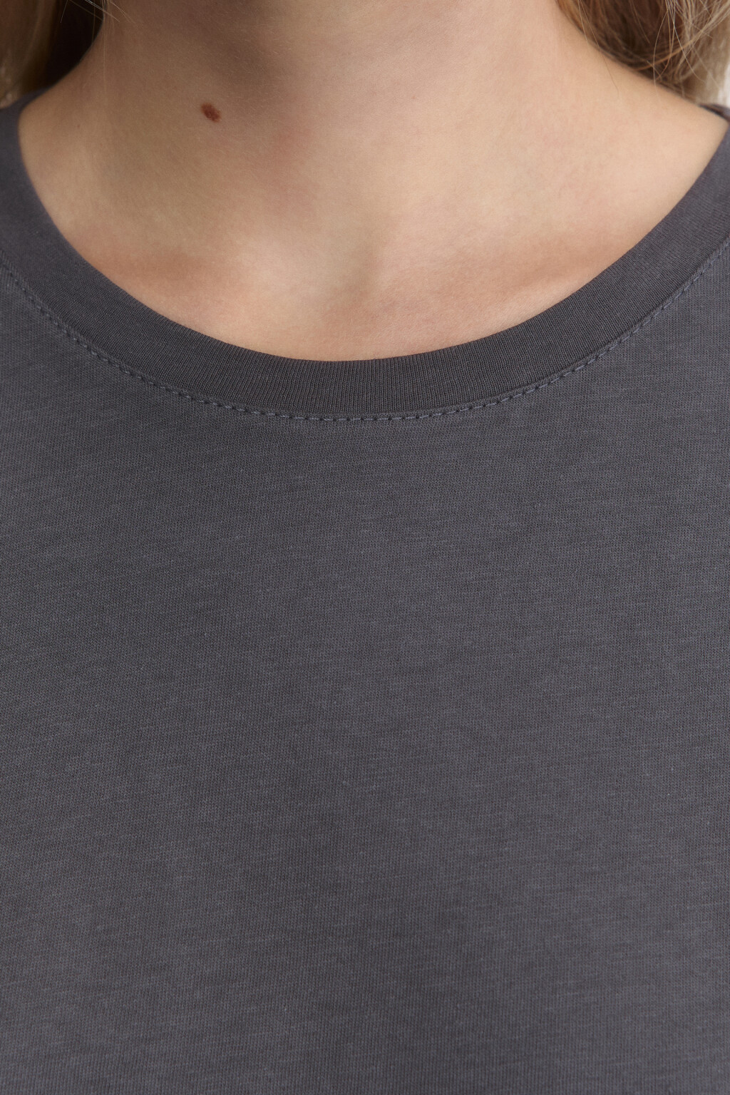 Футболка прямая базовая из хлопка - цвет серый - 6