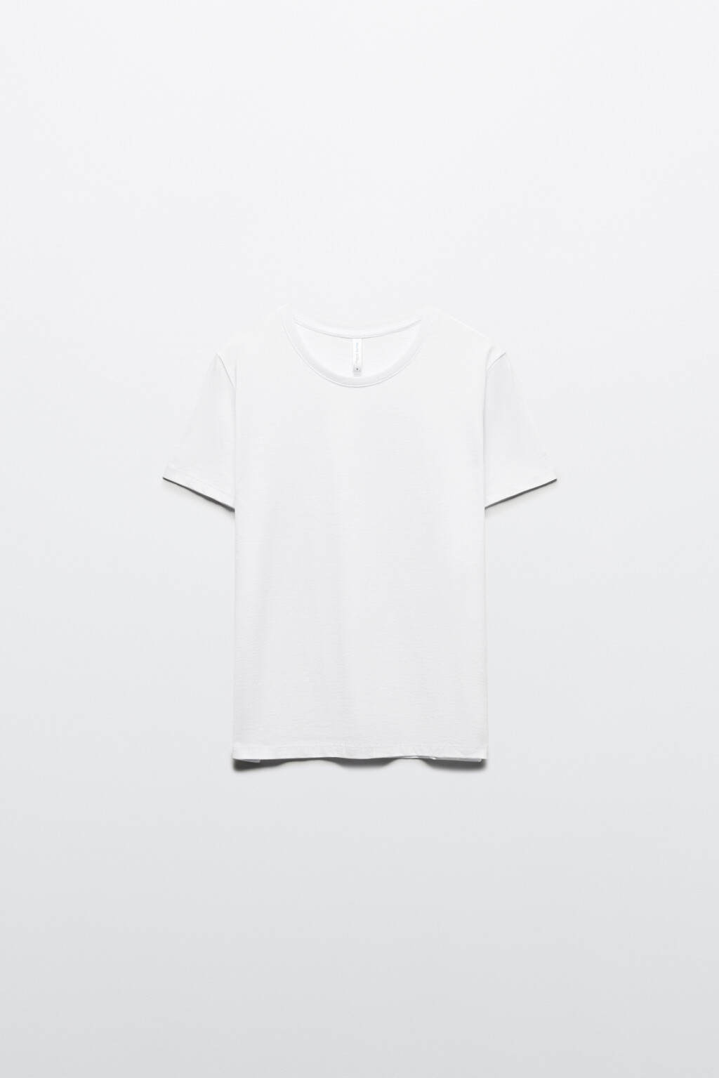 Футболка TSHIRT прямая базовая из хлопка - цвет белый - 7