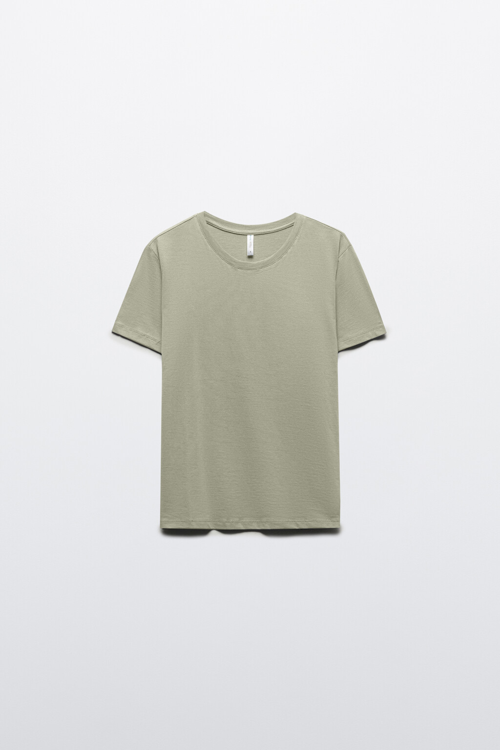 Футболка TSHIRT прямая базовая из хлопка - цвет зеленый - 7