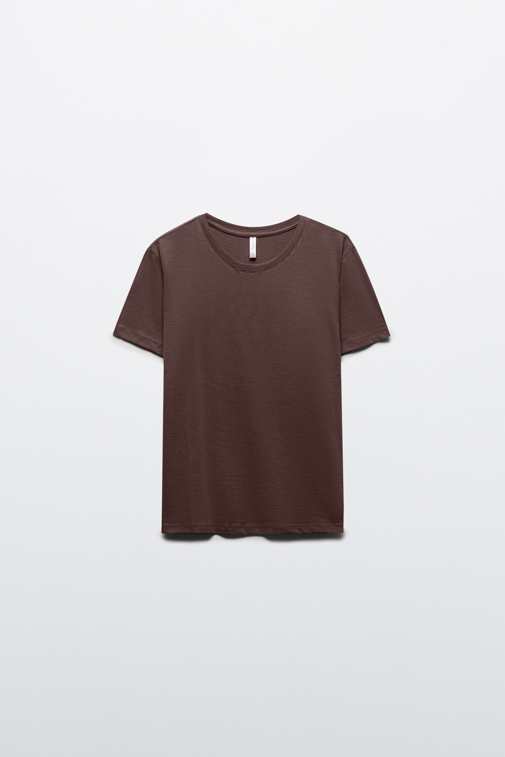 Футболка TSHIRT прямая базовая из хлопка - цвет бежевый - 7