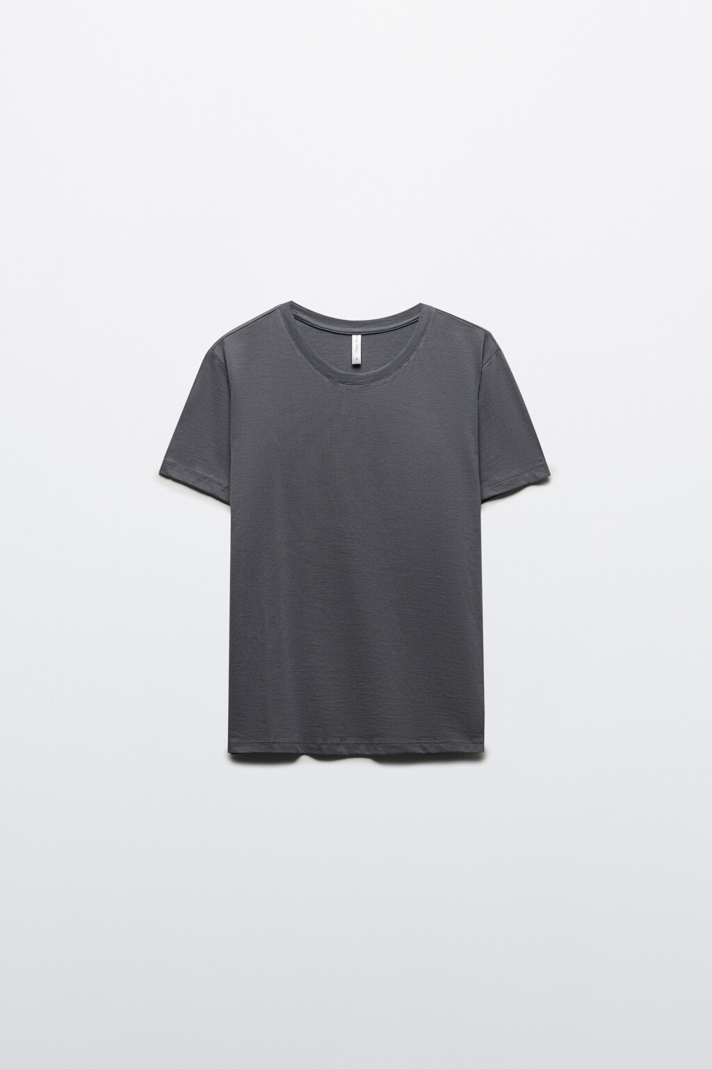 Футболка TSHIRT прямая базовая из хлопка - цвет серый - 7