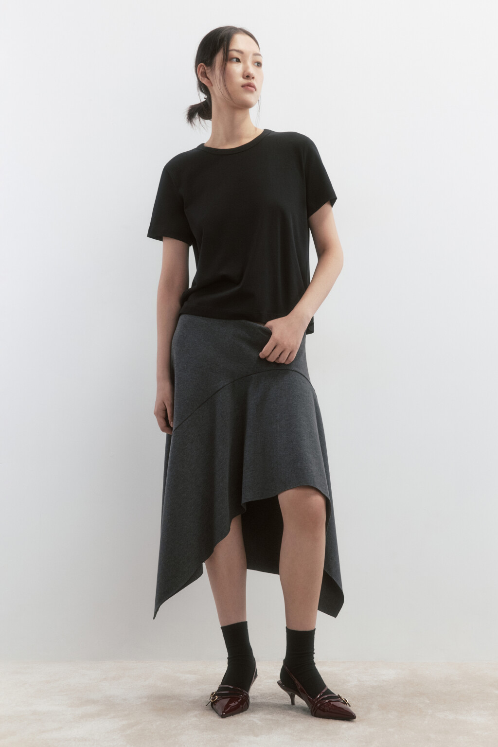 Футболка TTOP базовая из хлопка - цвет черный - 5