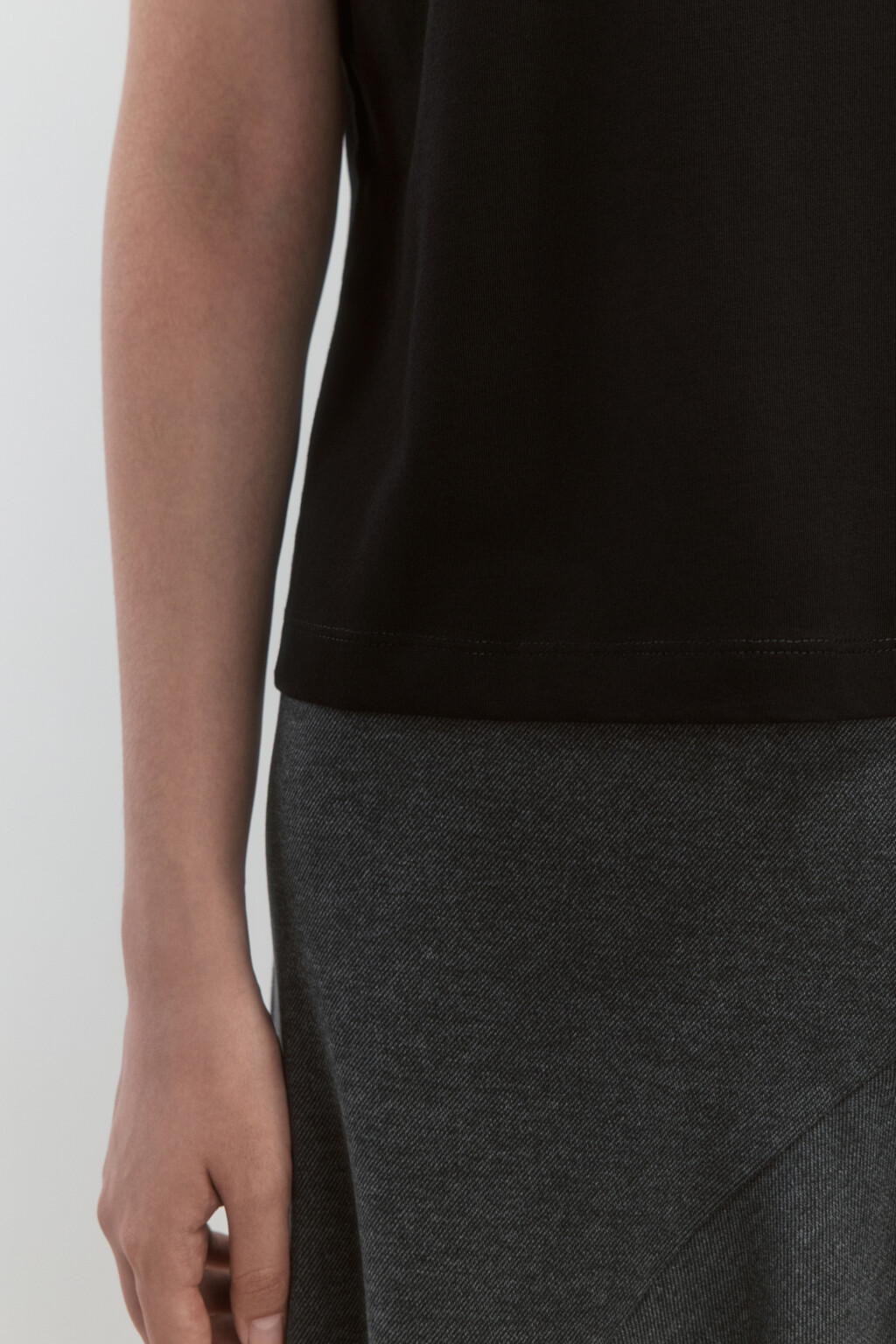 Футболка TTOP базовая из хлопка - цвет черный - 7