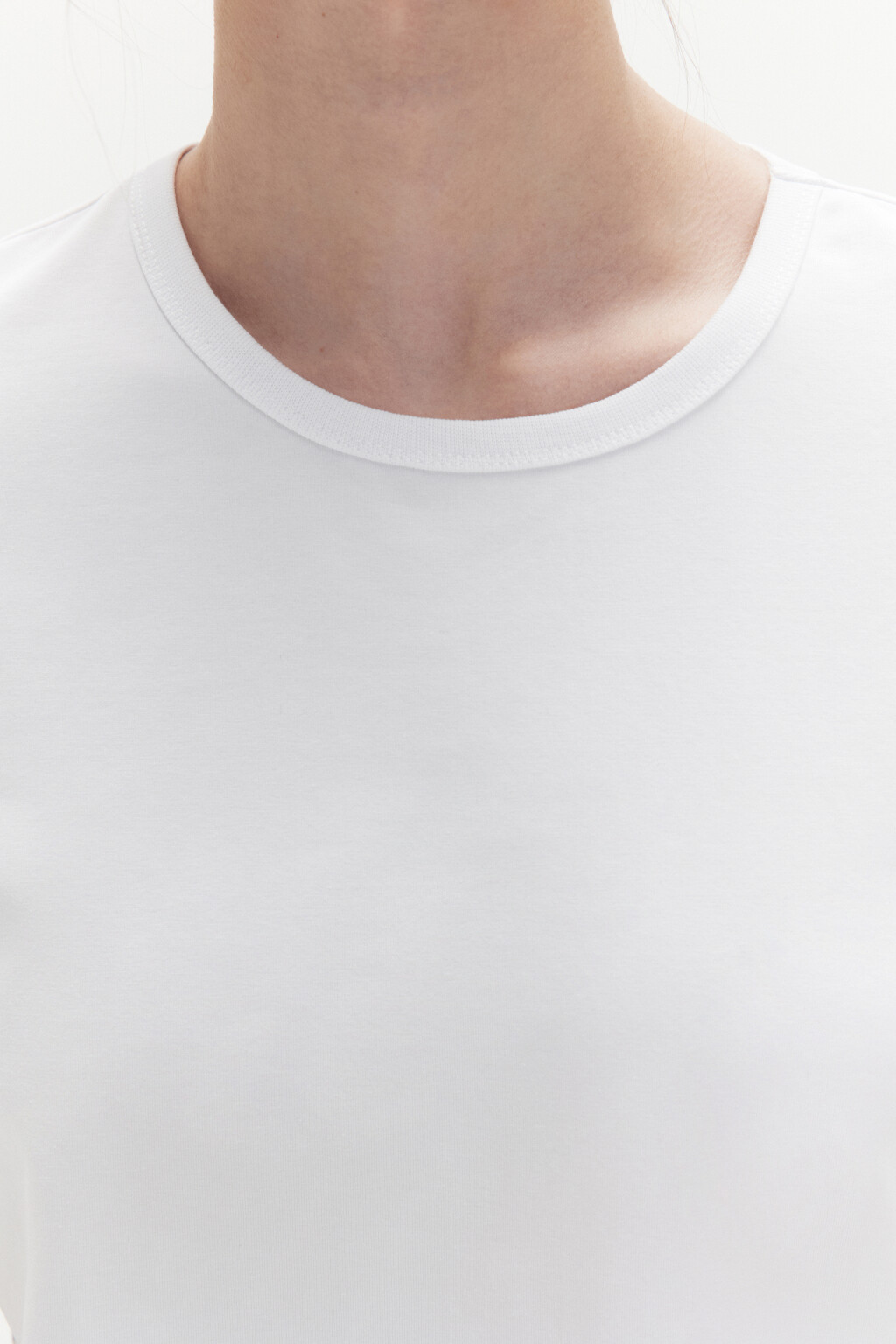 Футболка TTOP хлопковая базовая - цвет белый - 6