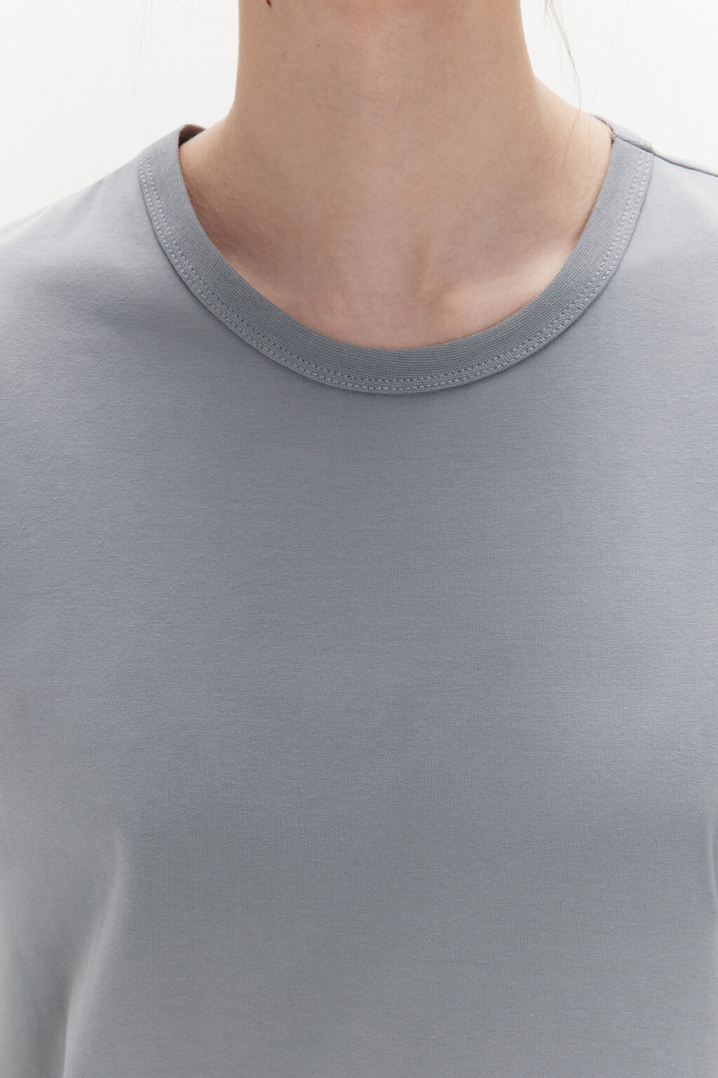 Футболка TTOP базовая из хлопка - цвет серый - 6
