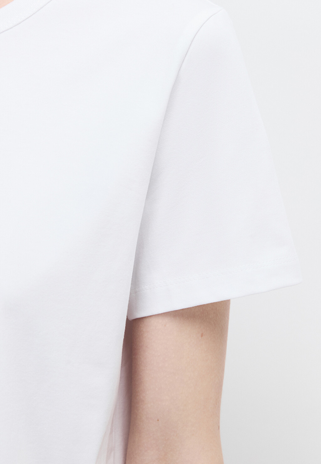 Футболка TTOP базовая из хлопка - цвет белый - 6