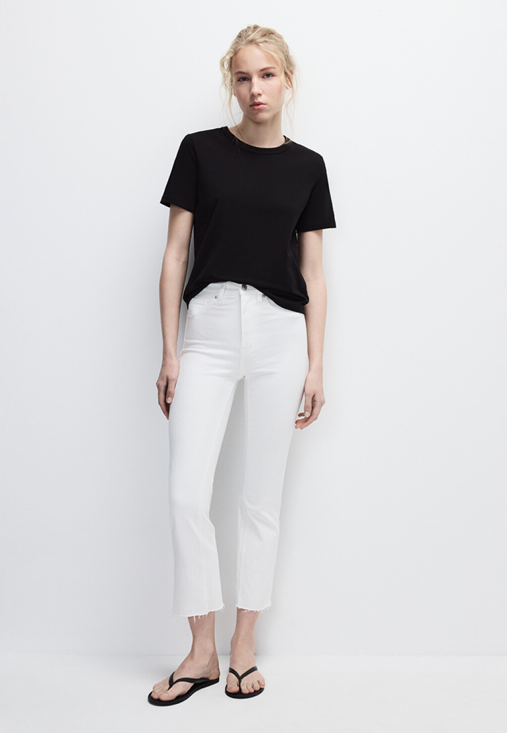 Футболка TTOP базовая из хлопка - цвет черный - 4