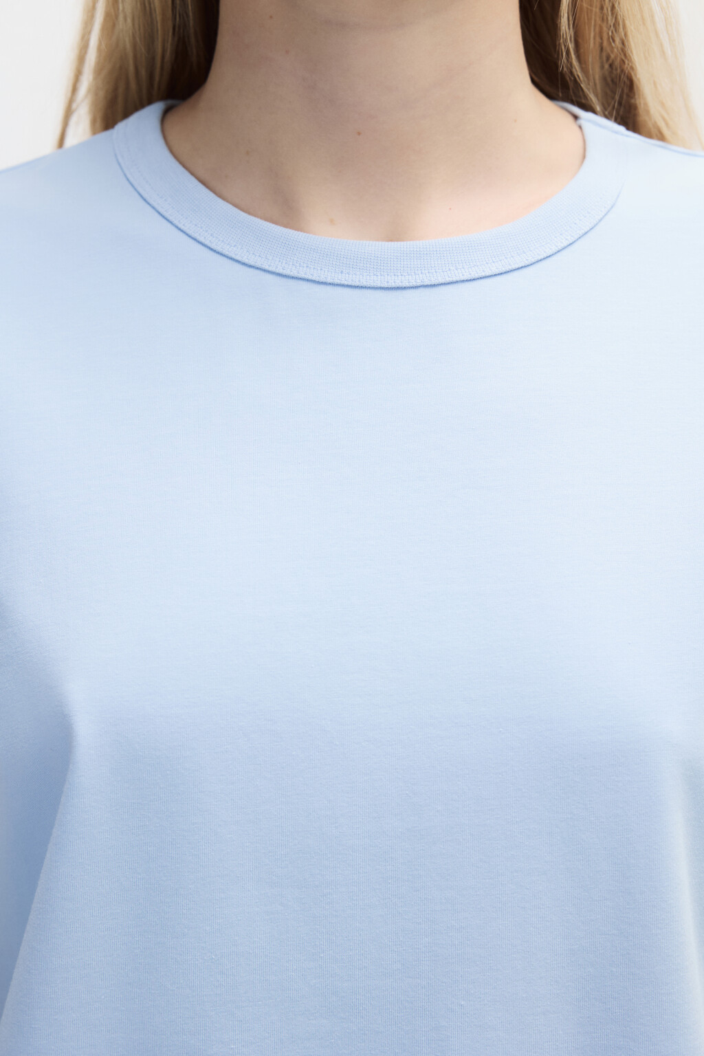 Футболка TTOP базовая из хлопка - цвет голубой - 5