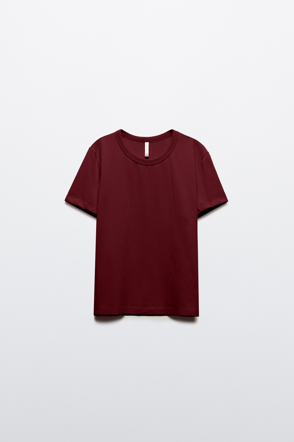 Футболка TTOP базовая из хлопка - цвет бордовый - 7