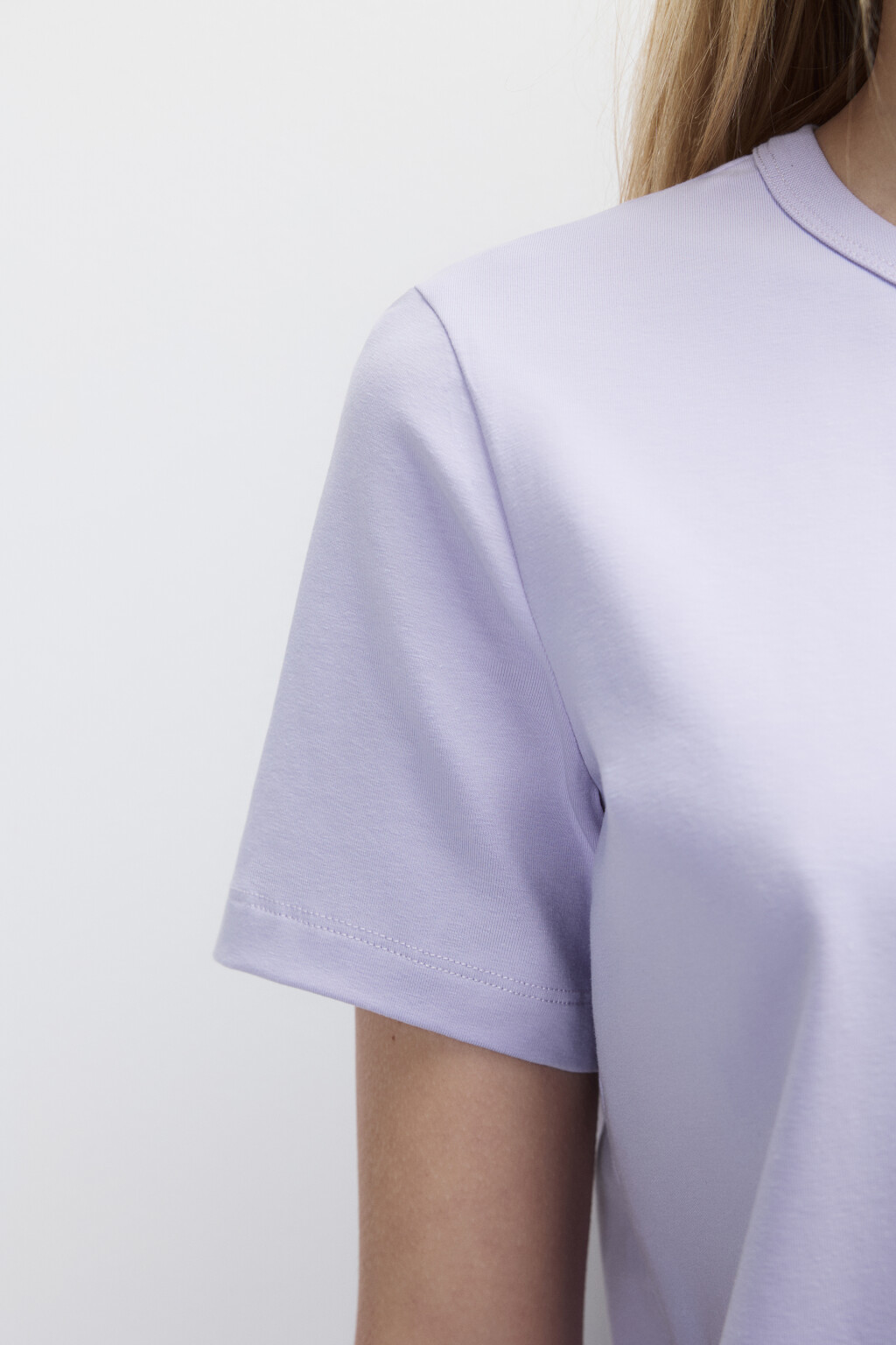 Футболка TTOP базовая из хлопка - цвет сиреневый - 6