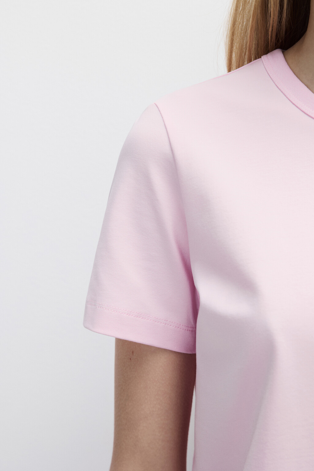 Футболка TTOP базовая из хлопка - цвет розовый - 6