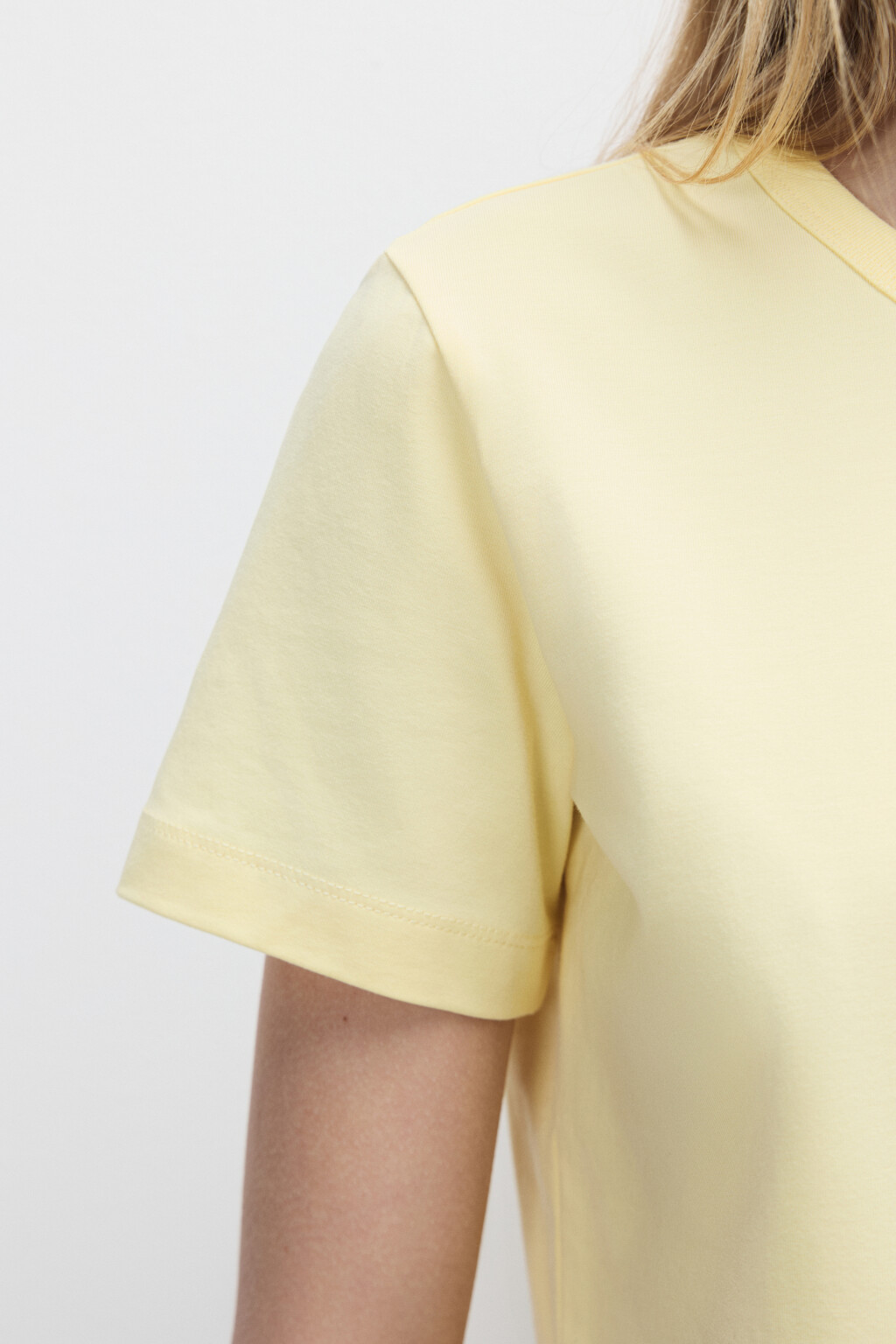 Футболка TTOP базовая из хлопка - цвет желтый - 6