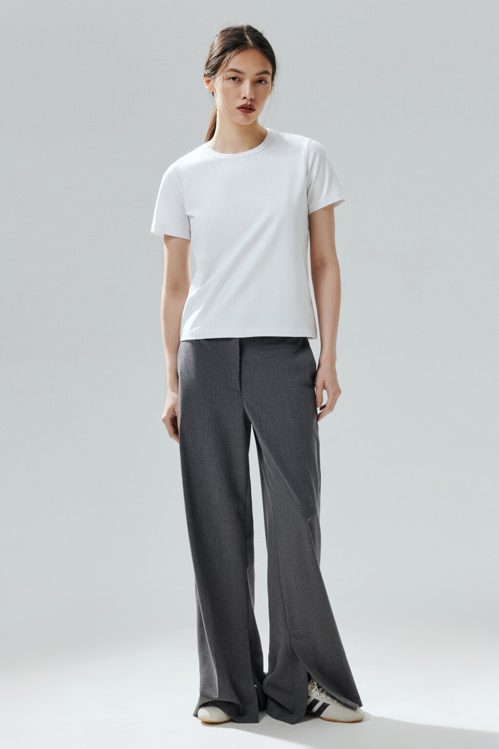 Футболка TTOP базовая из хлопка - цвет белый - 4