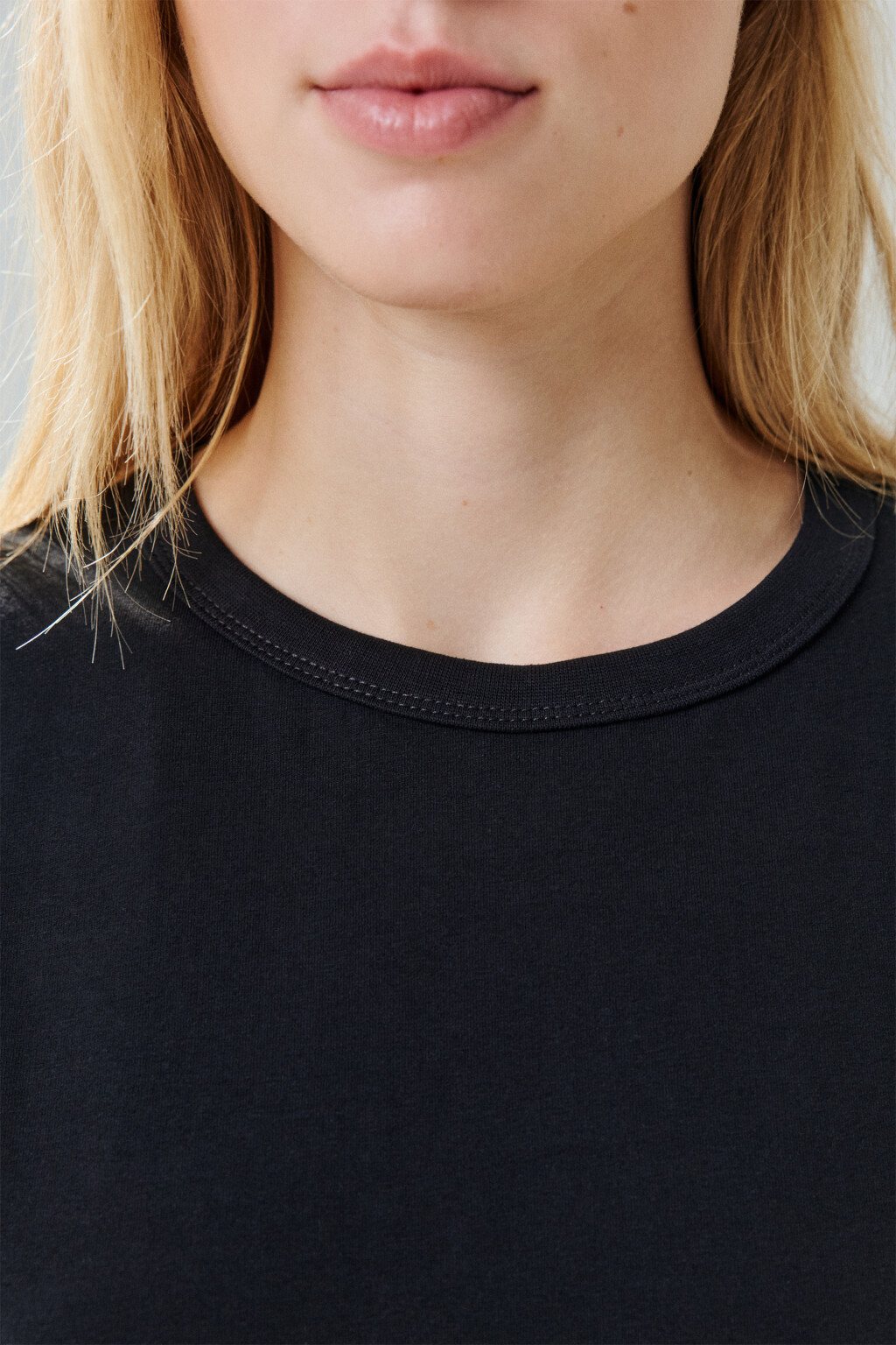 Футболка TTOP базовая из хлопка - цвет черный - 5