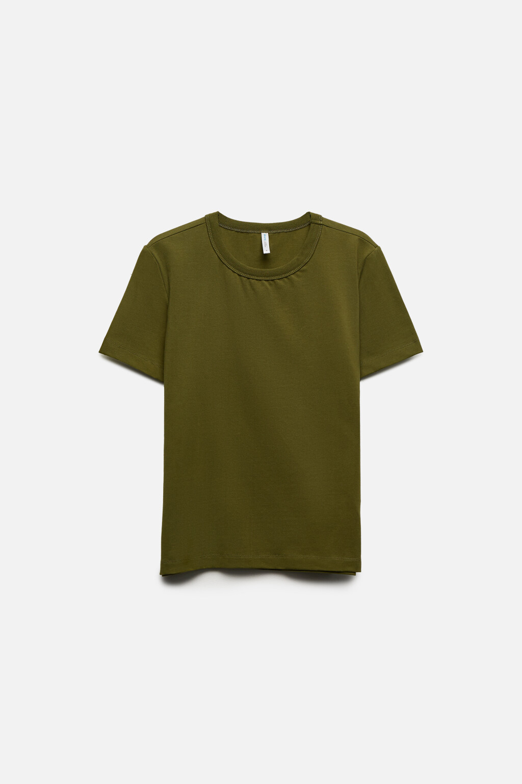 Футболка TTOP базовая из хлопка - цвет зеленый - 7