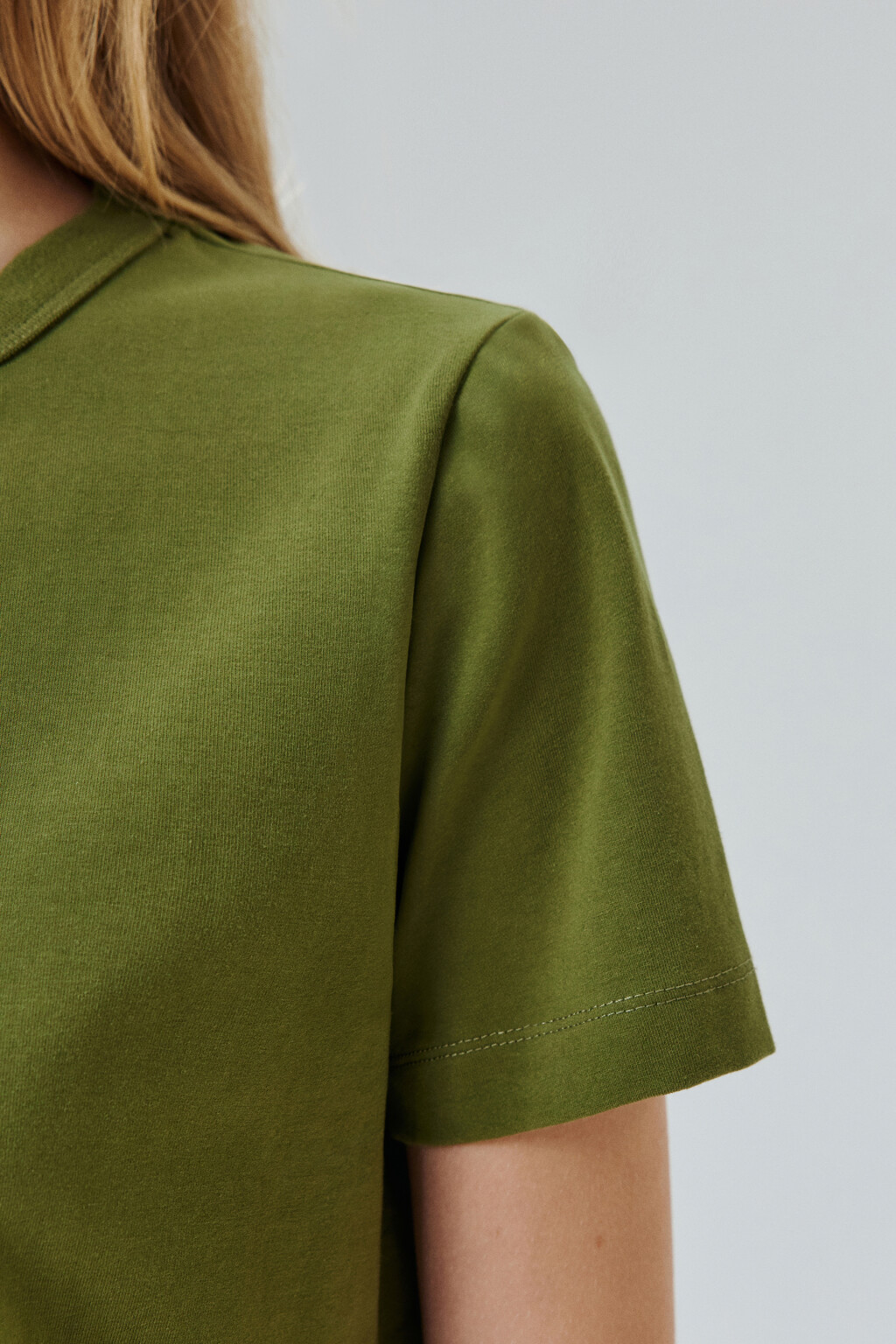 Футболка TTOP базовая из хлопка - цвет зеленый - 6