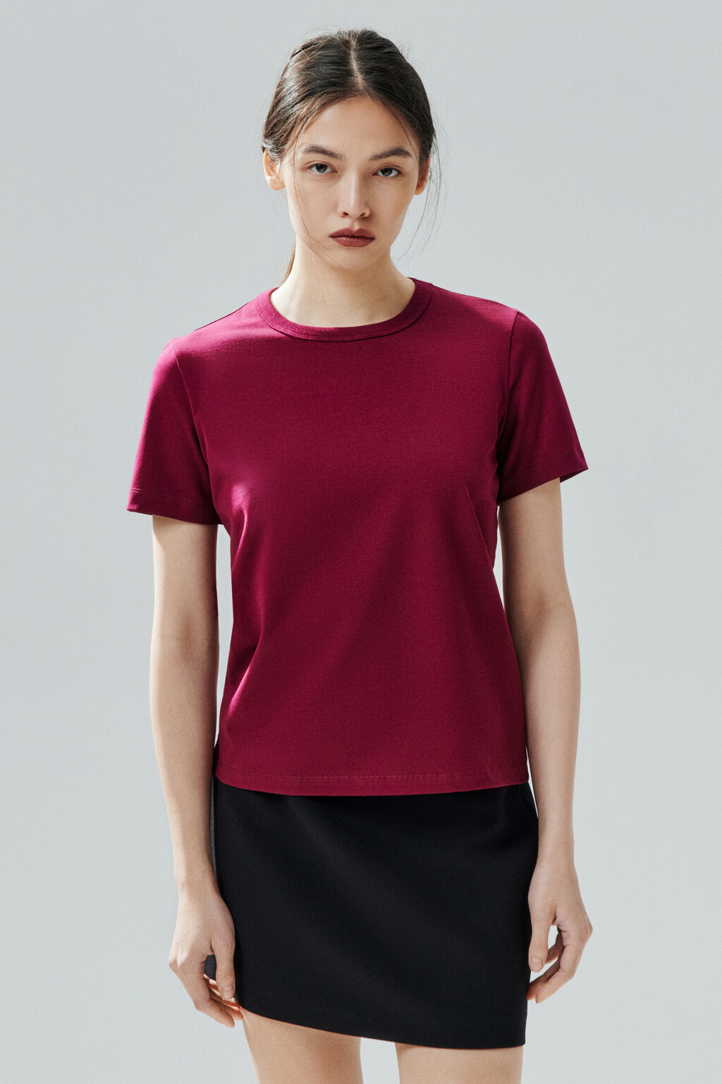 Футболка TTOP базовая из хлопка - цвет красный - 2