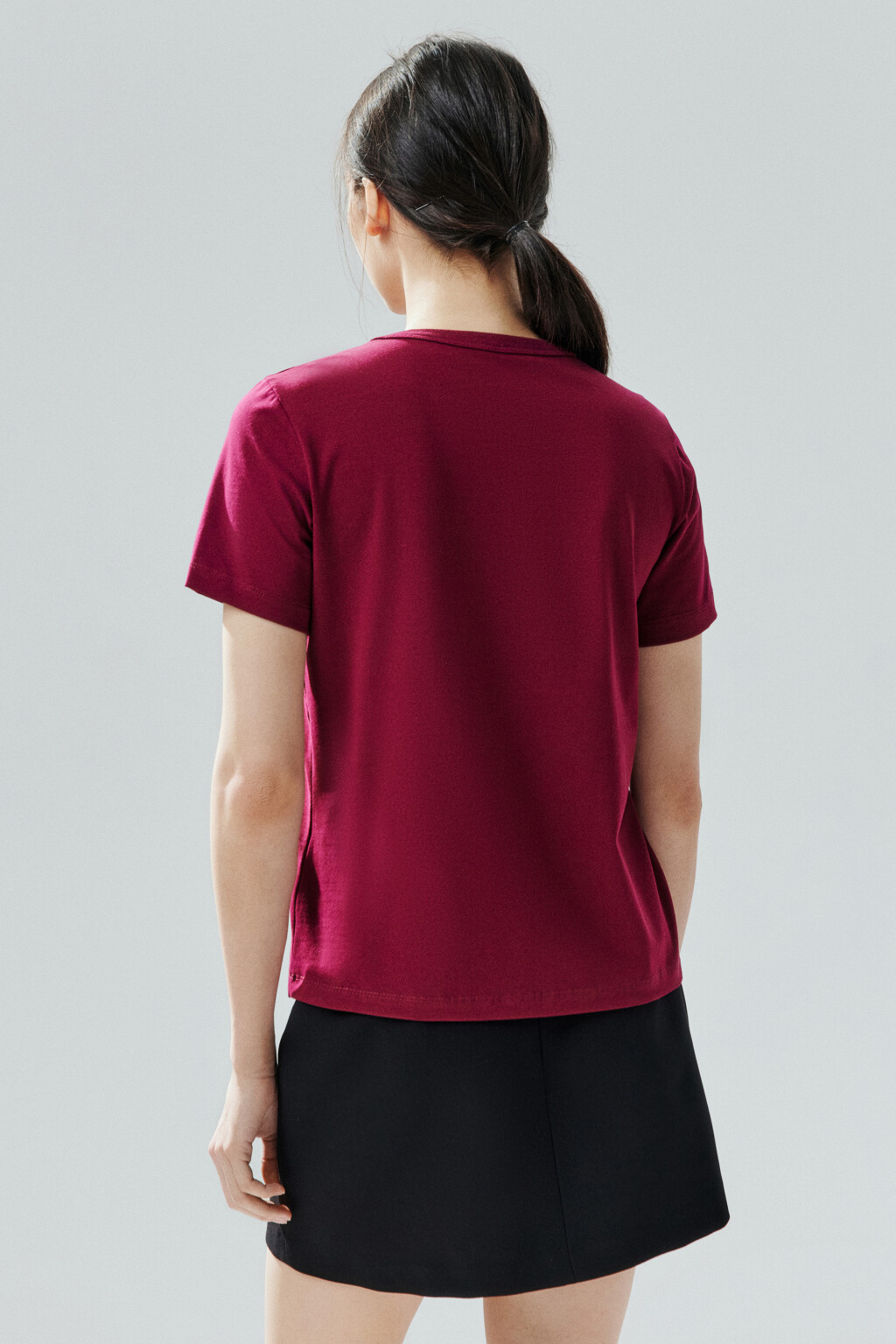 Футболка TTOP базовая из хлопка - цвет красный - 3