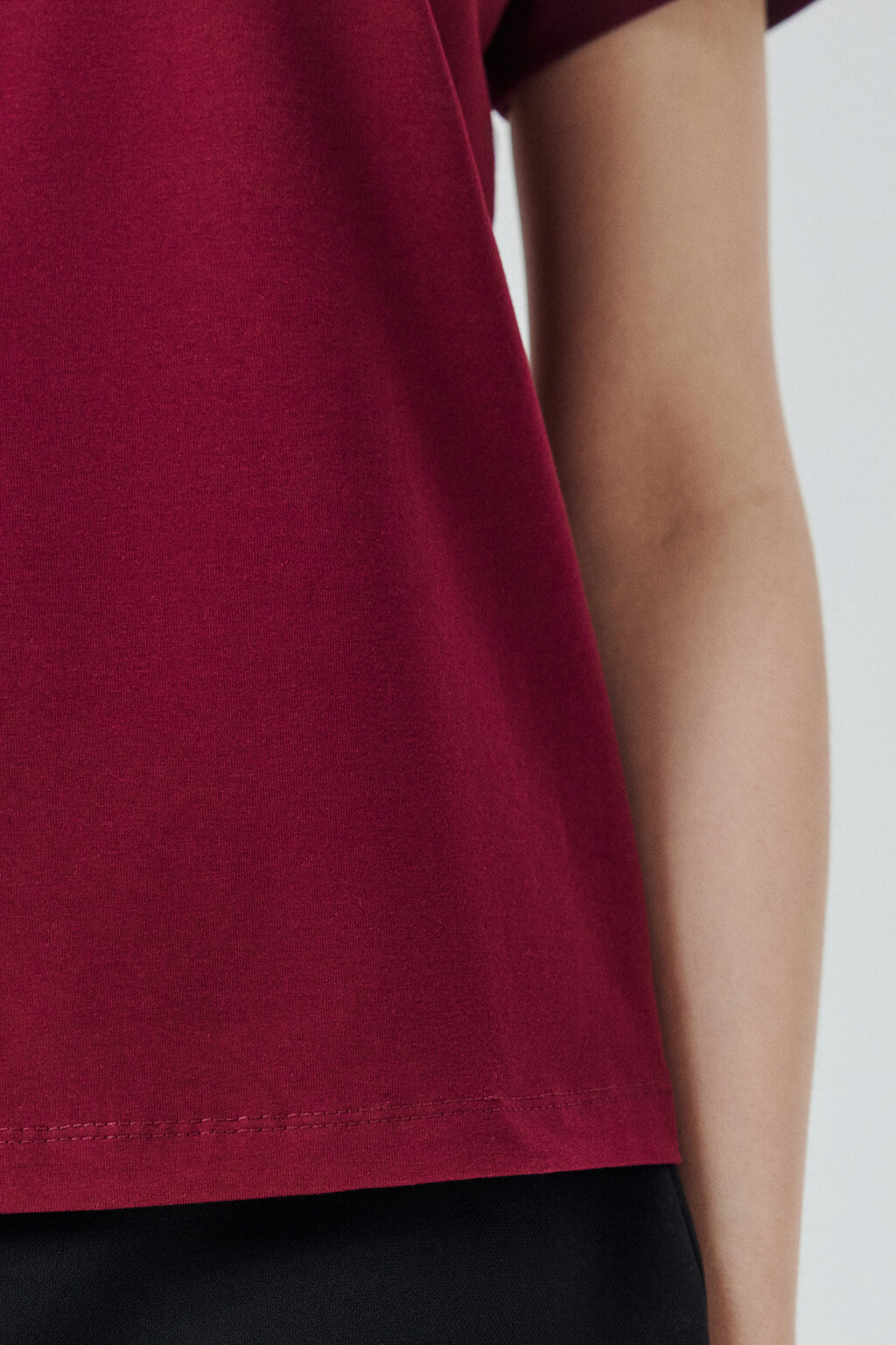 Футболка TTOP базовая из хлопка - цвет красный - 6