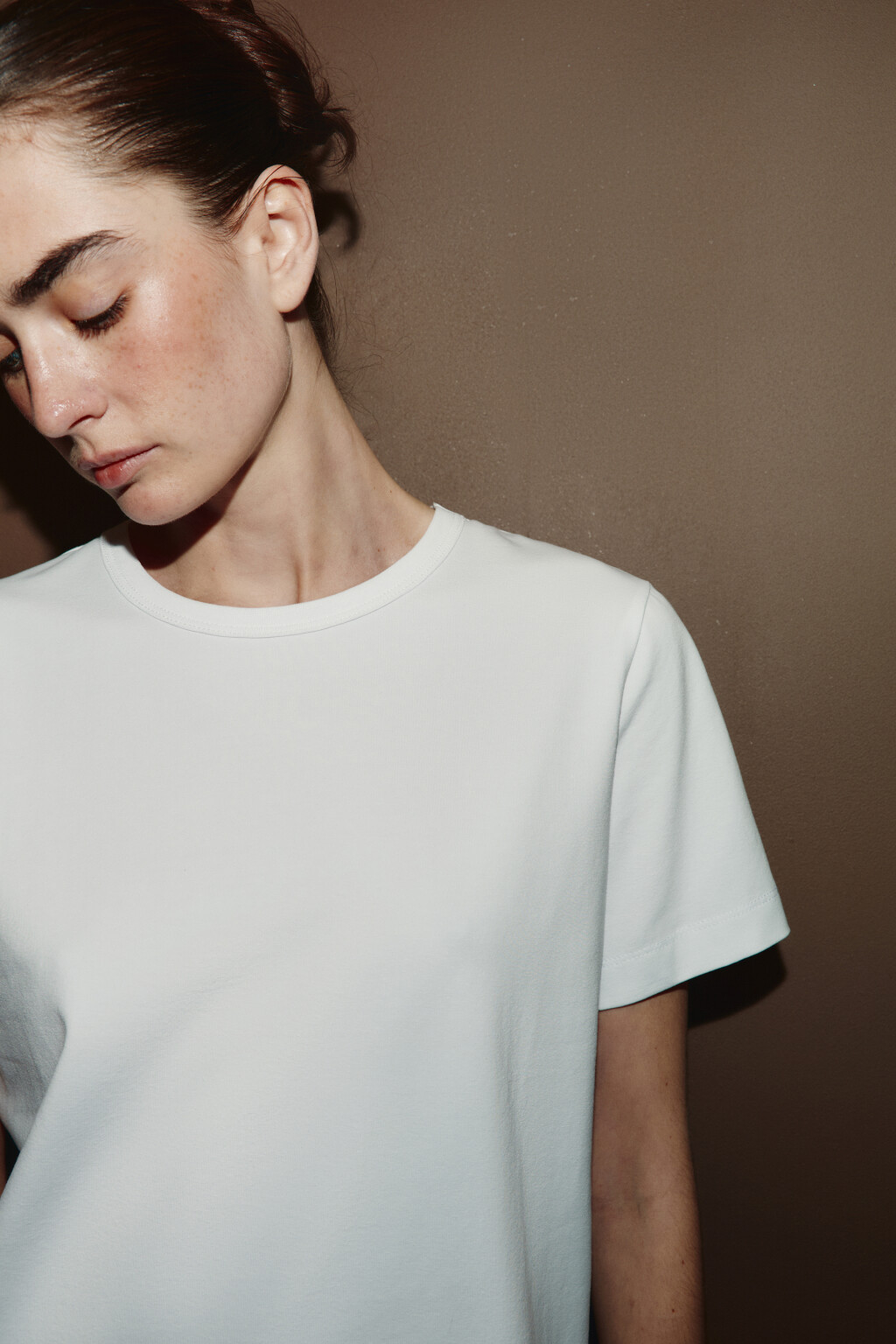 Футболка прямая базовая из хлопка - цвет белый - 6