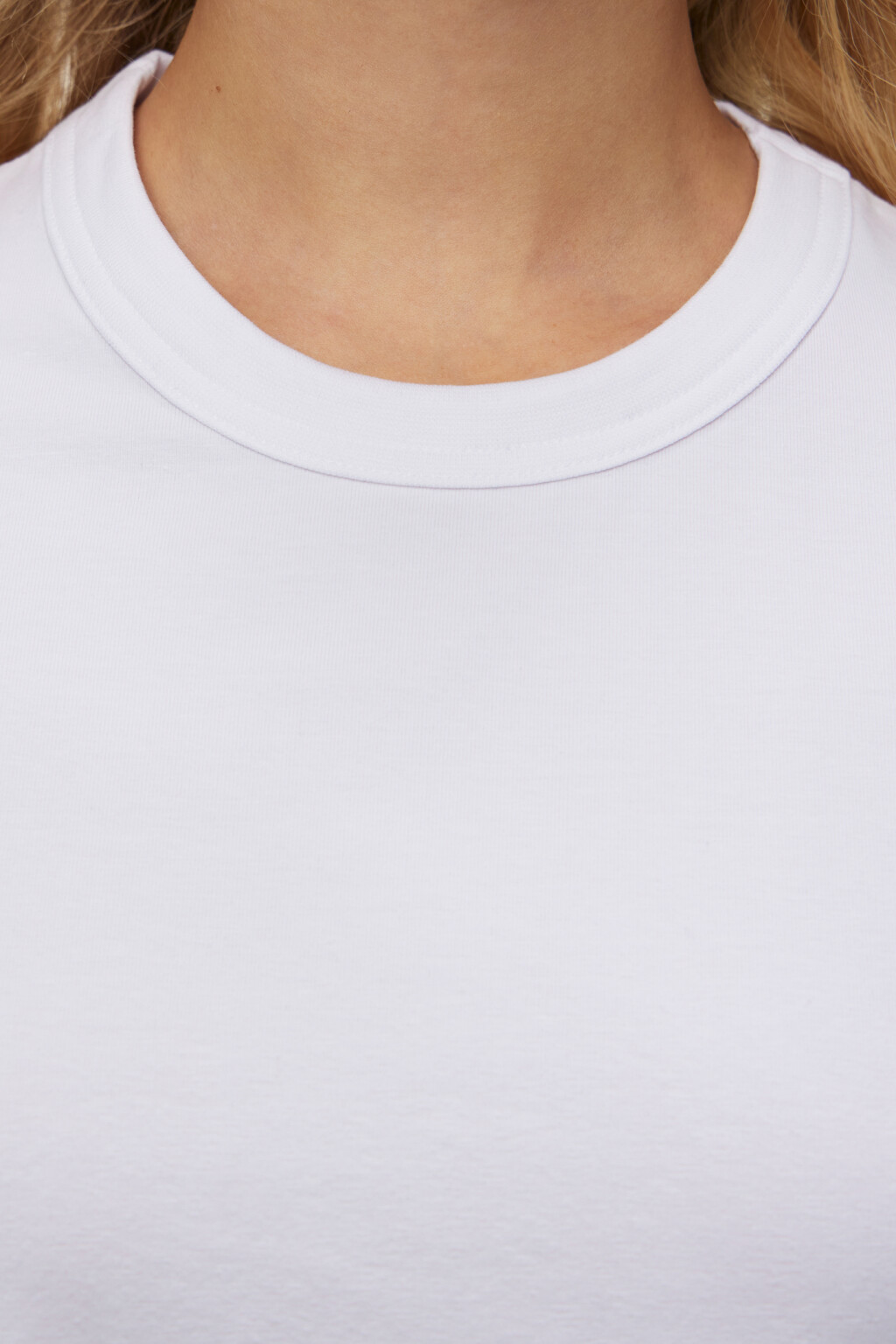 Футболка TTOP хлопковая базовая - цвет белый - 5