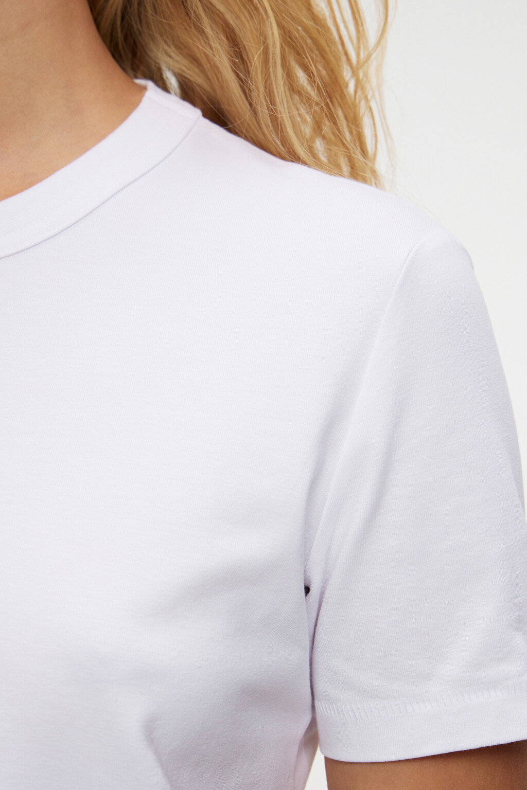 Футболка TTOP хлопковая базовая - цвет белый - 6