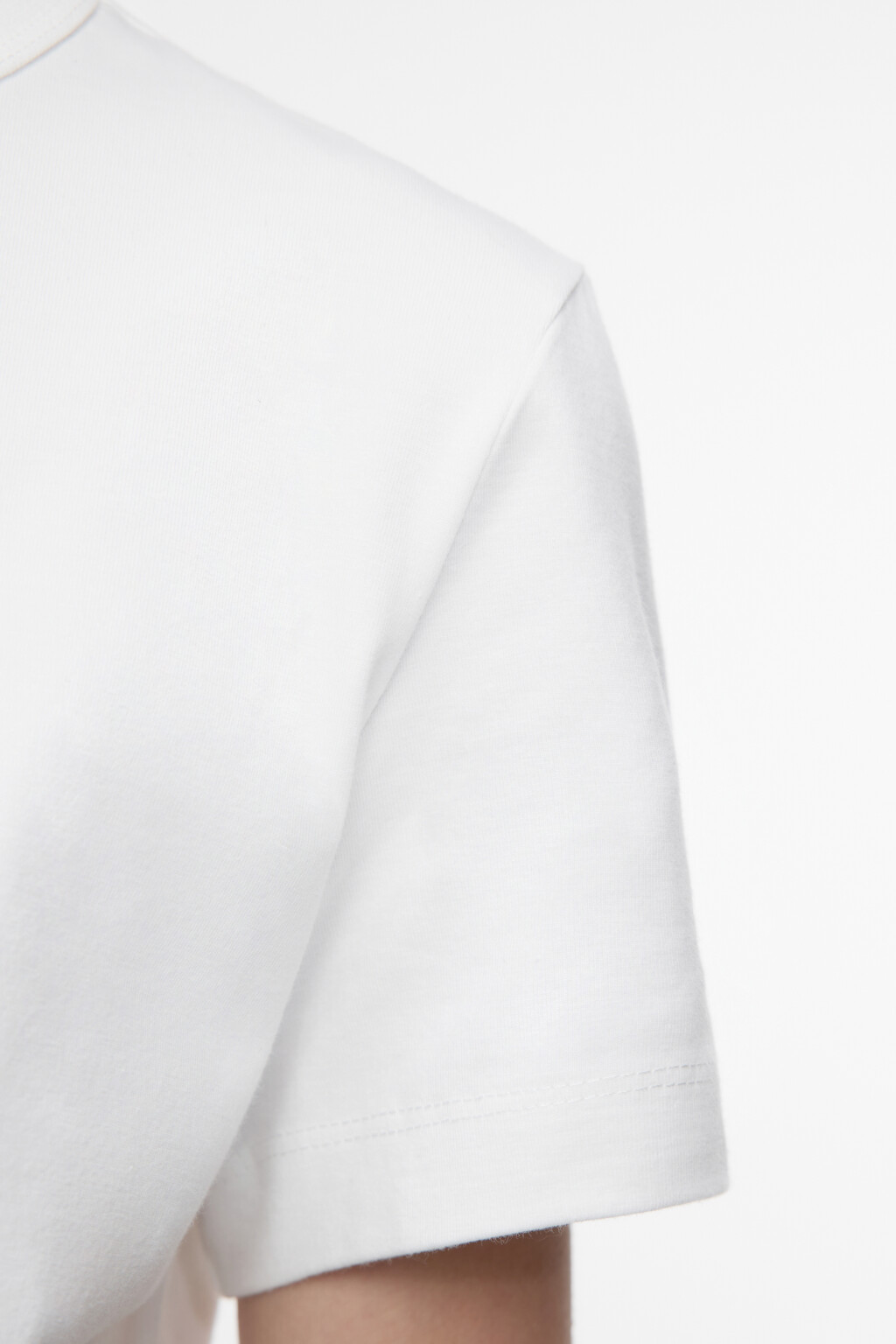 Футболка TTOP хлопковая базовая - цвет белый - 6