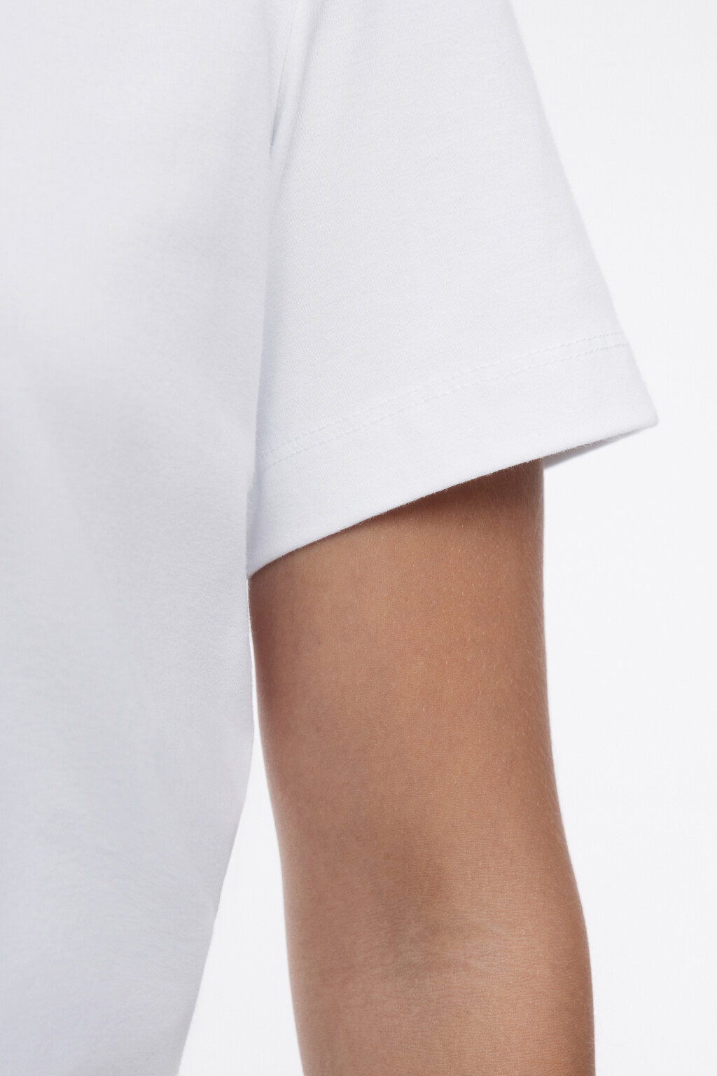 Футболка TTOP хлопковая базовая - цвет белый - 6