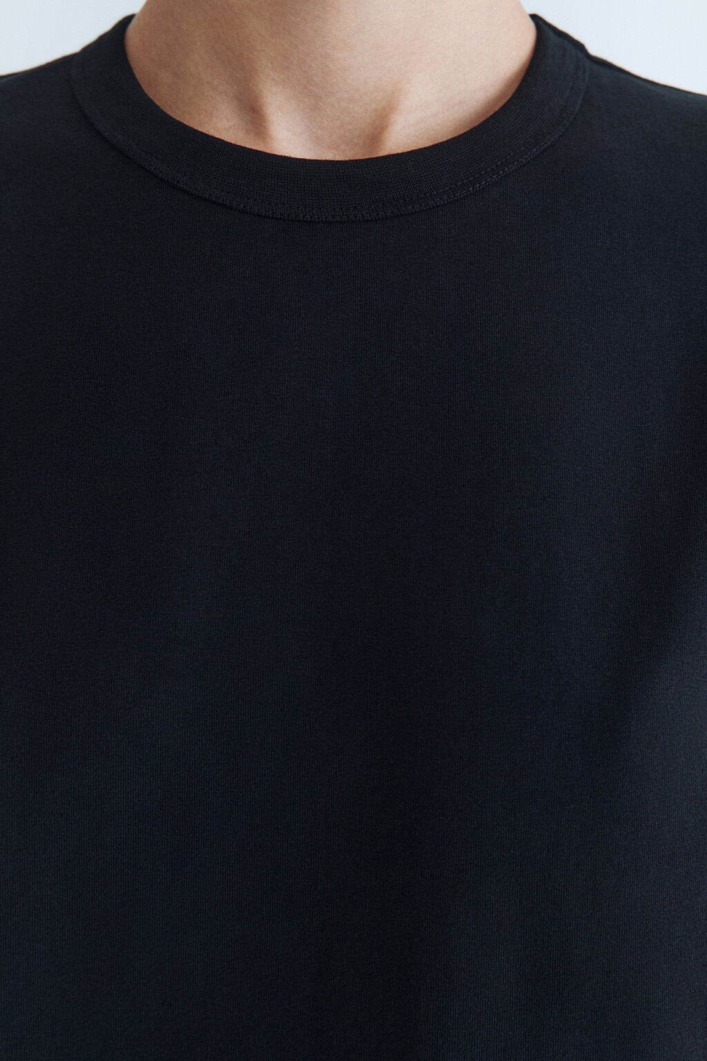 Футболка TTOP хлопковая базовая - цвет черный - 6