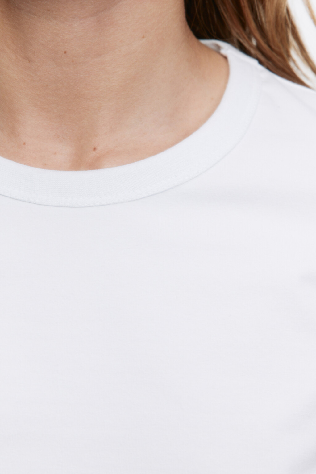 Футболка TTOP хлопковая базовая - цвет белый - 6