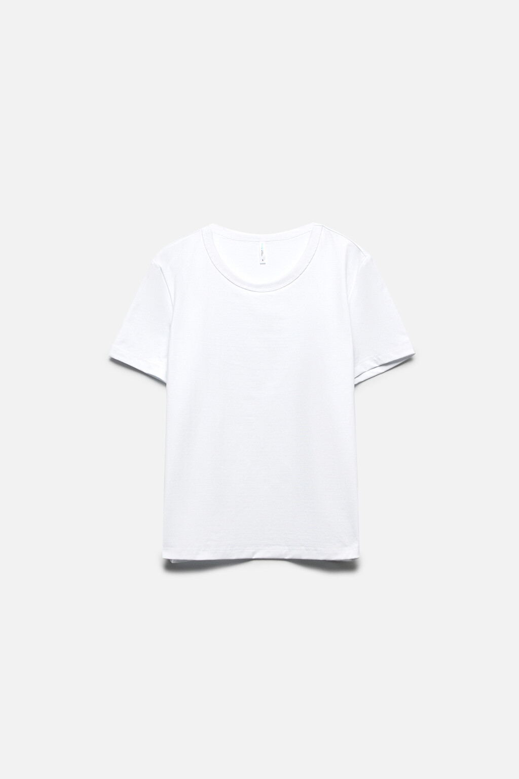 Футболка TTOP хлопковая базовая - цвет белый - 8