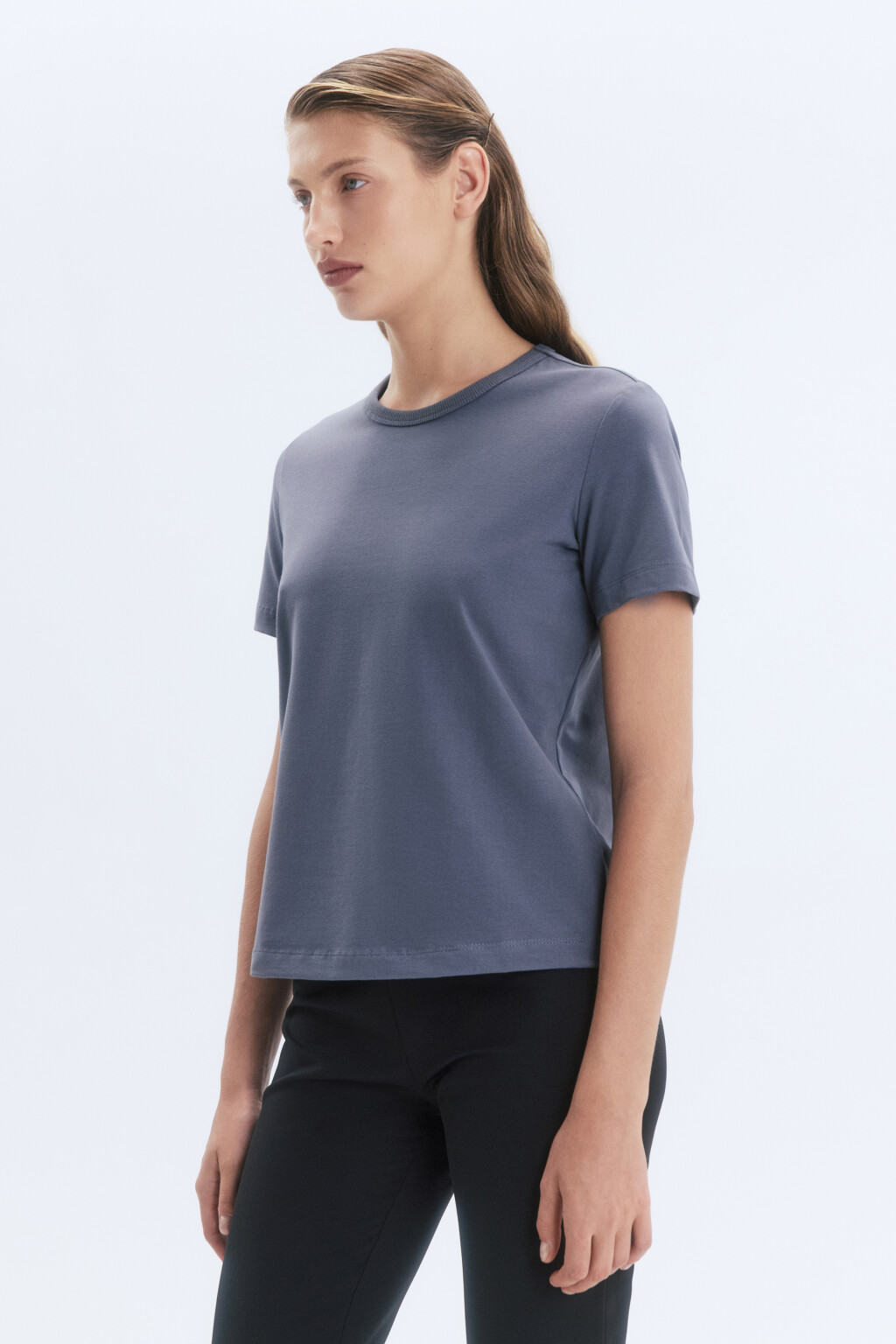 Футболка TTOP хлопковая базовая - цвет серый - 3