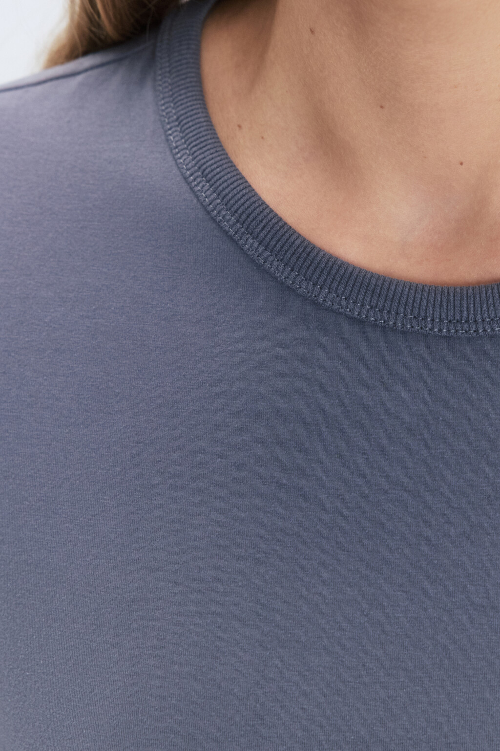 Футболка TTOP хлопковая базовая - цвет серый - 6